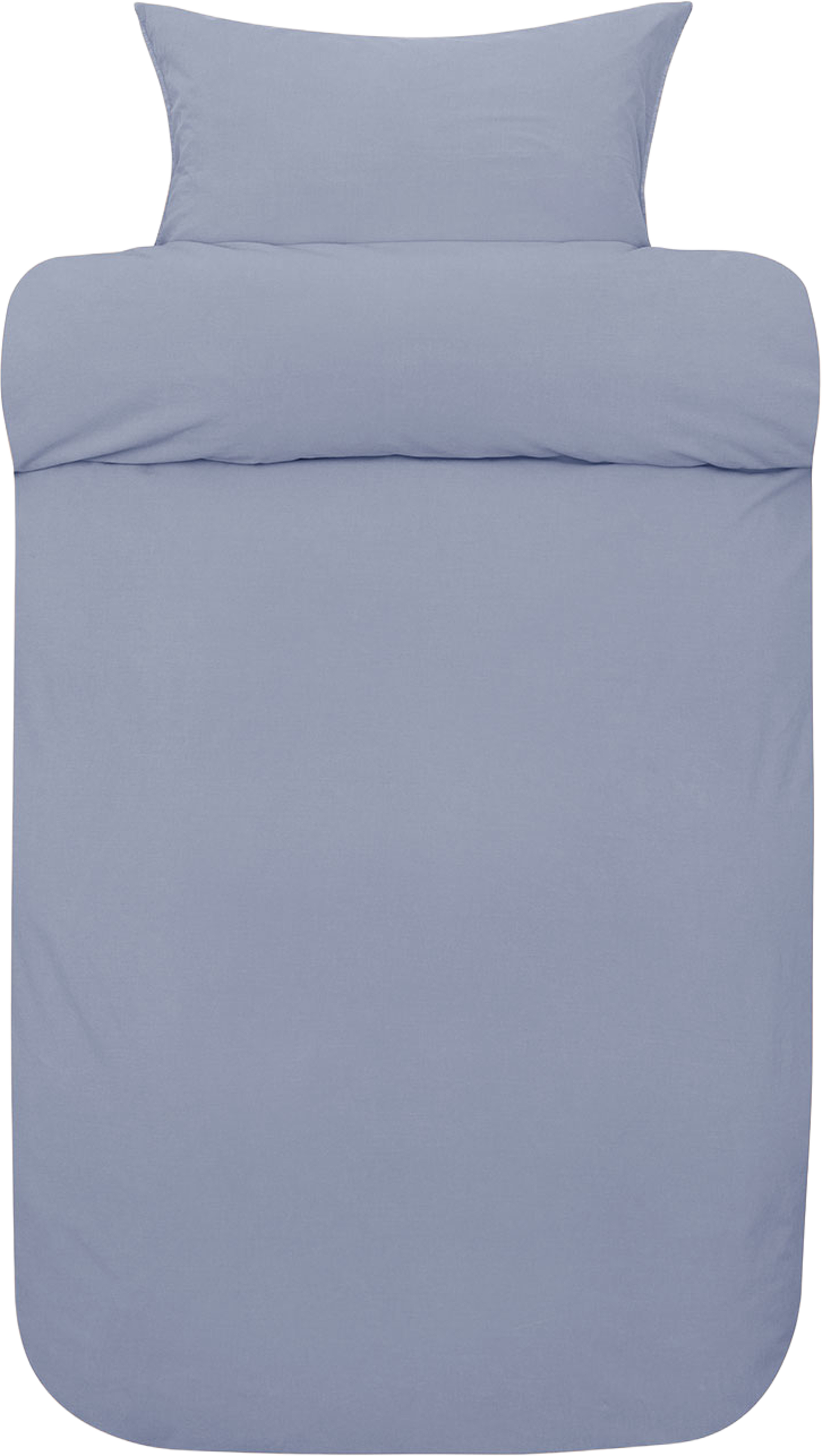 Fröya ekologisk bomull bäddset 150x210 cm, från Høie of Scandinavia, i färgen Denim Blå. Klicka för att öppna bilden i stort format