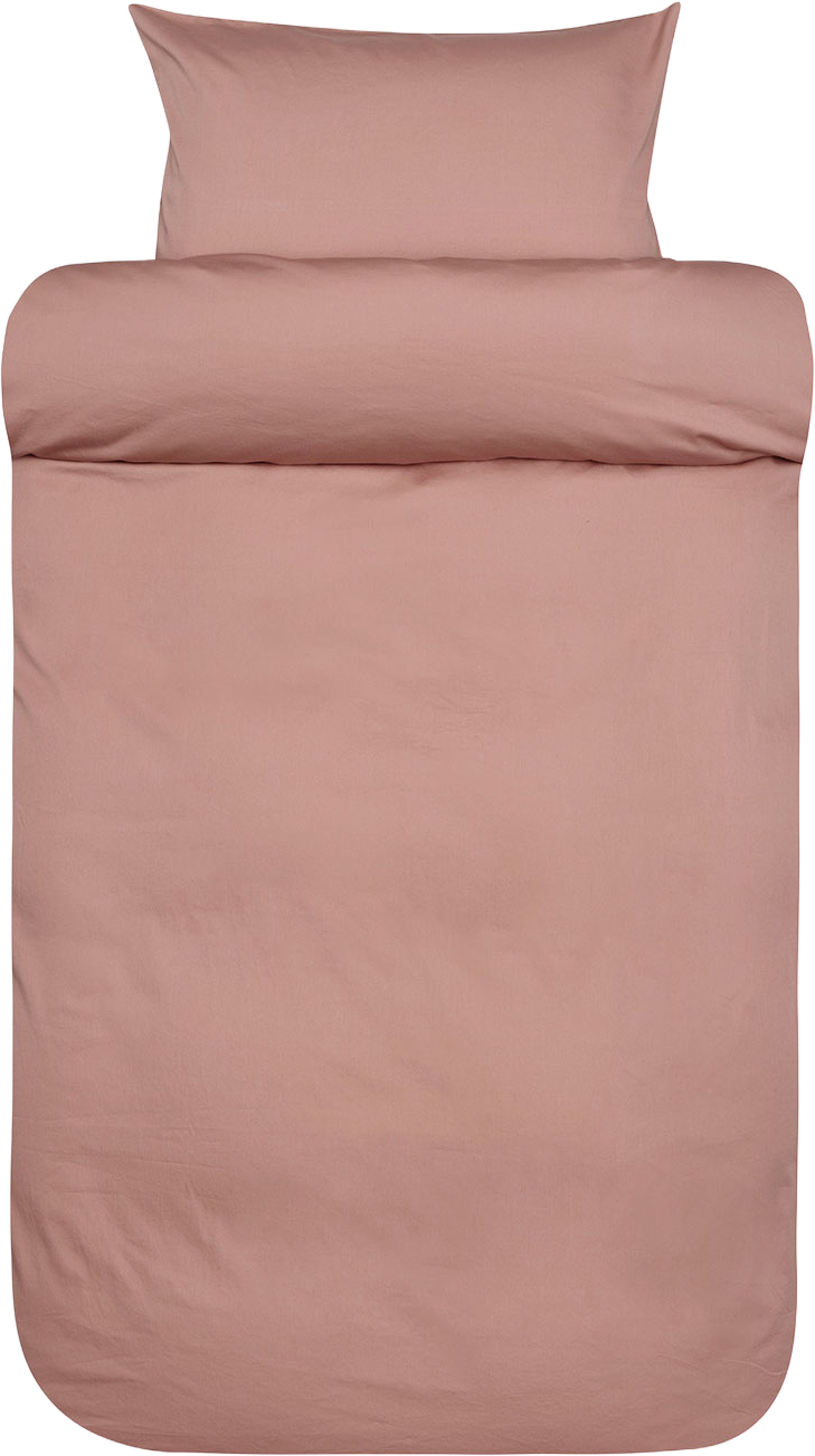 Harmoni satin bäddset 220x220 cm, från Høie of Scandinavia, i färgen Varm Rosa. Klicka för att öppna bilden i stort format