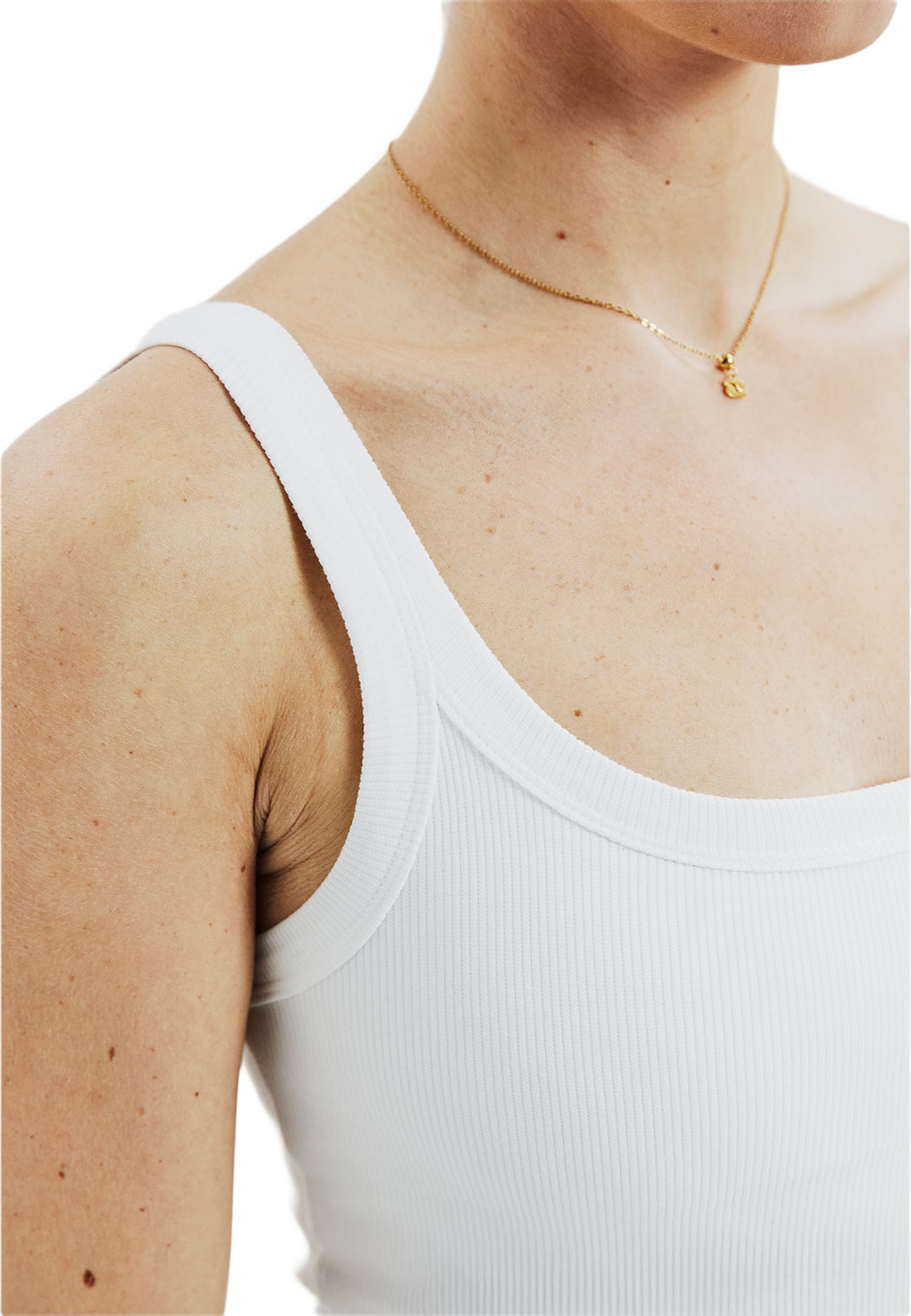 Singlet Ribbed Tank, från Bread & Boxers, i färgen White. Klicka för att öppna bilden i stort format