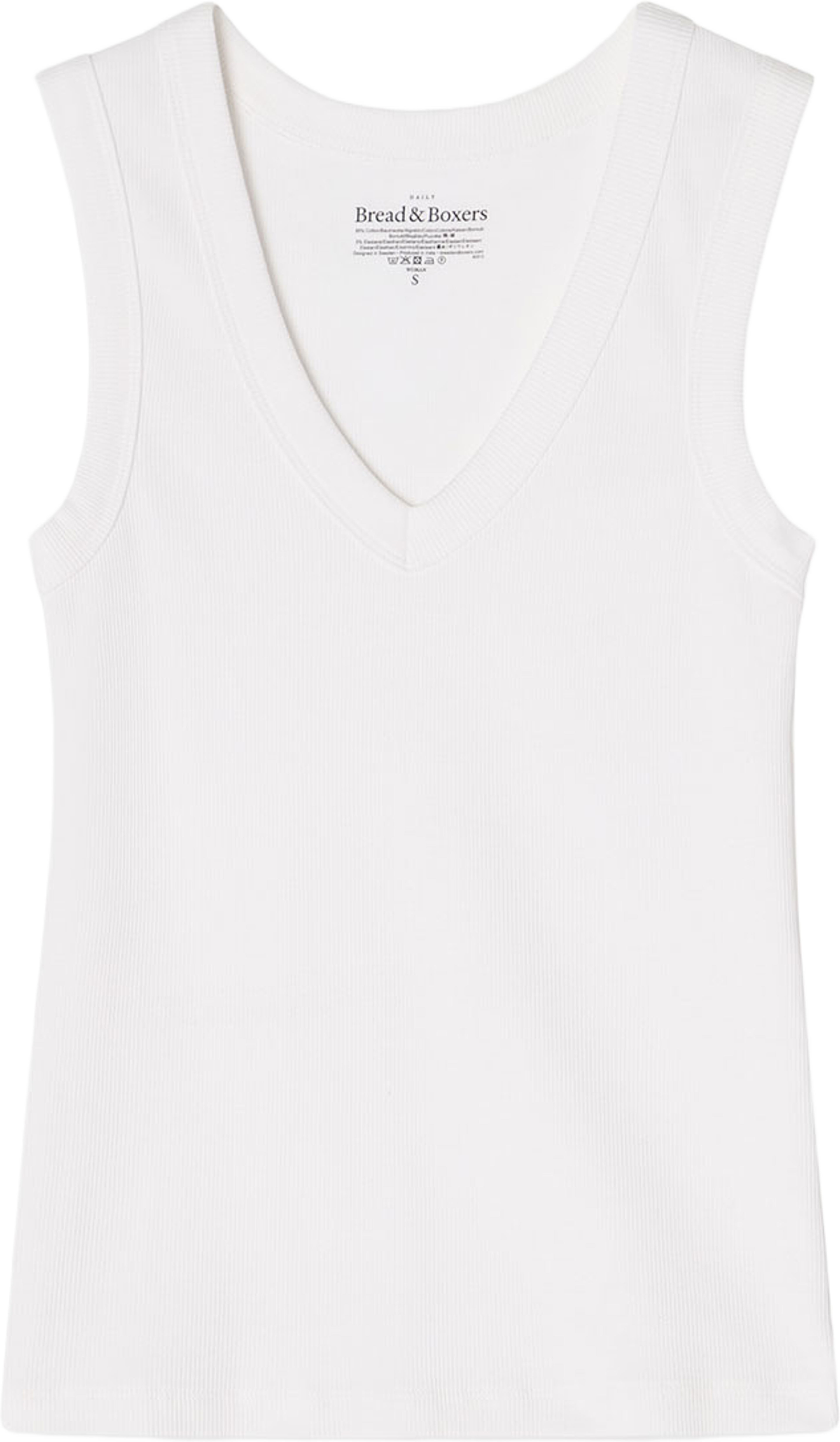 Tank V-Neck, från Bread & Boxers, i färgen White. Klicka för att öppna bilden i stort format