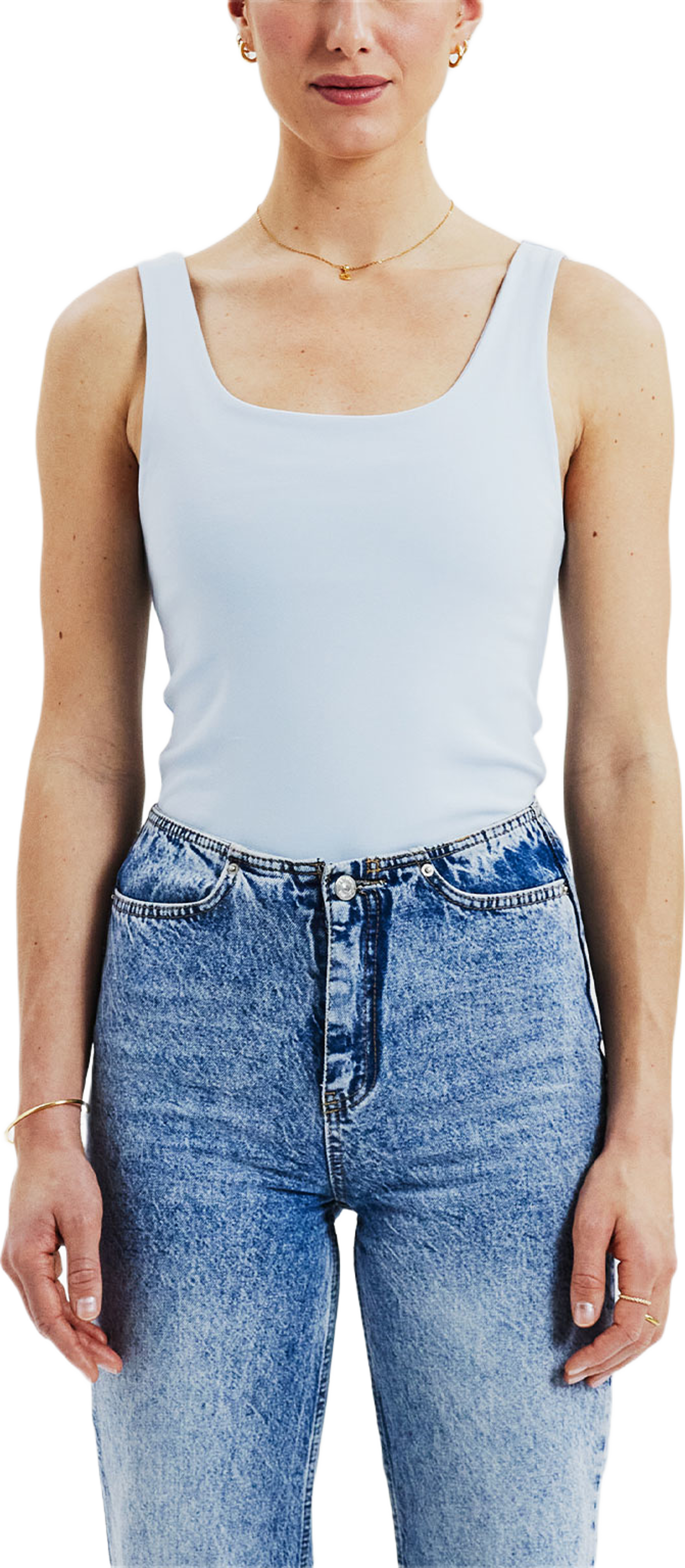 Tank Scoop Back, från Bread & Boxers, i färgen Sky Blue. Klicka för att öppna bilden i stort format