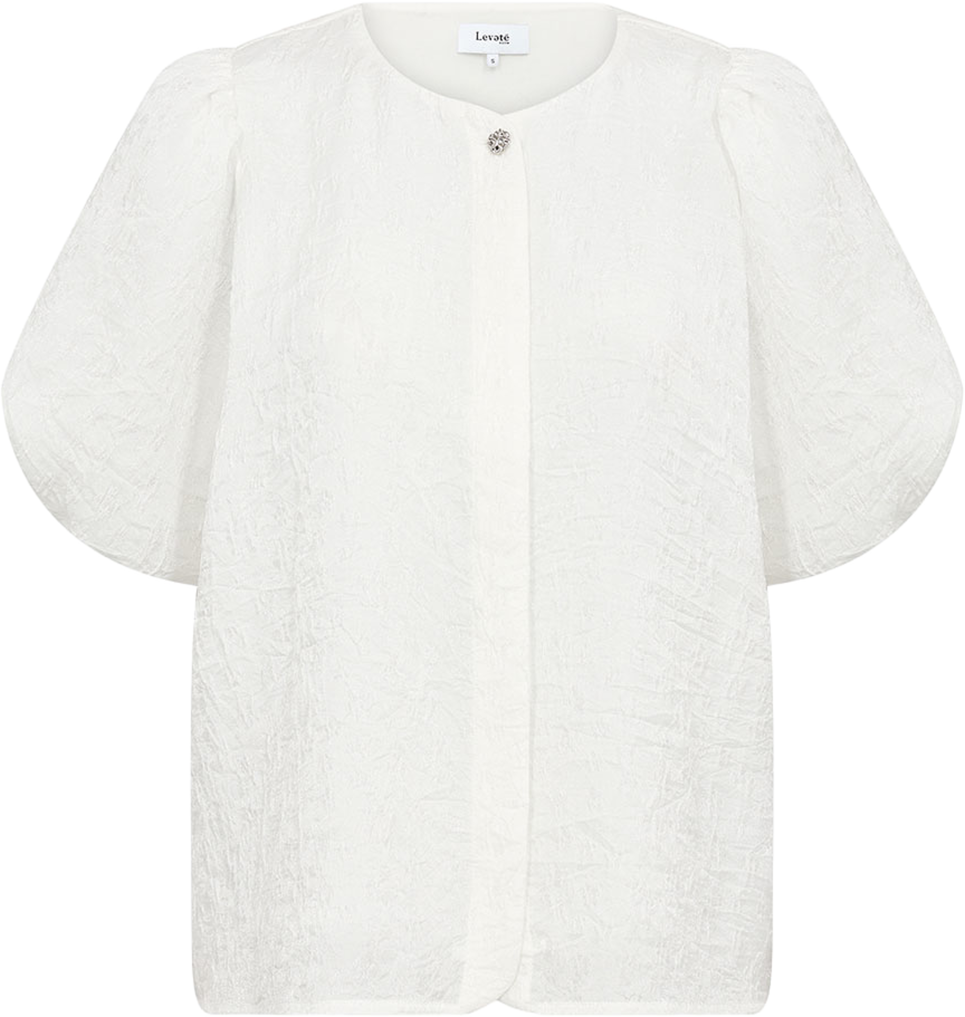 Lr-orit 2 blouse, från Leveté Room, i färgen Star White. Klicka för att öppna bilden i stort format