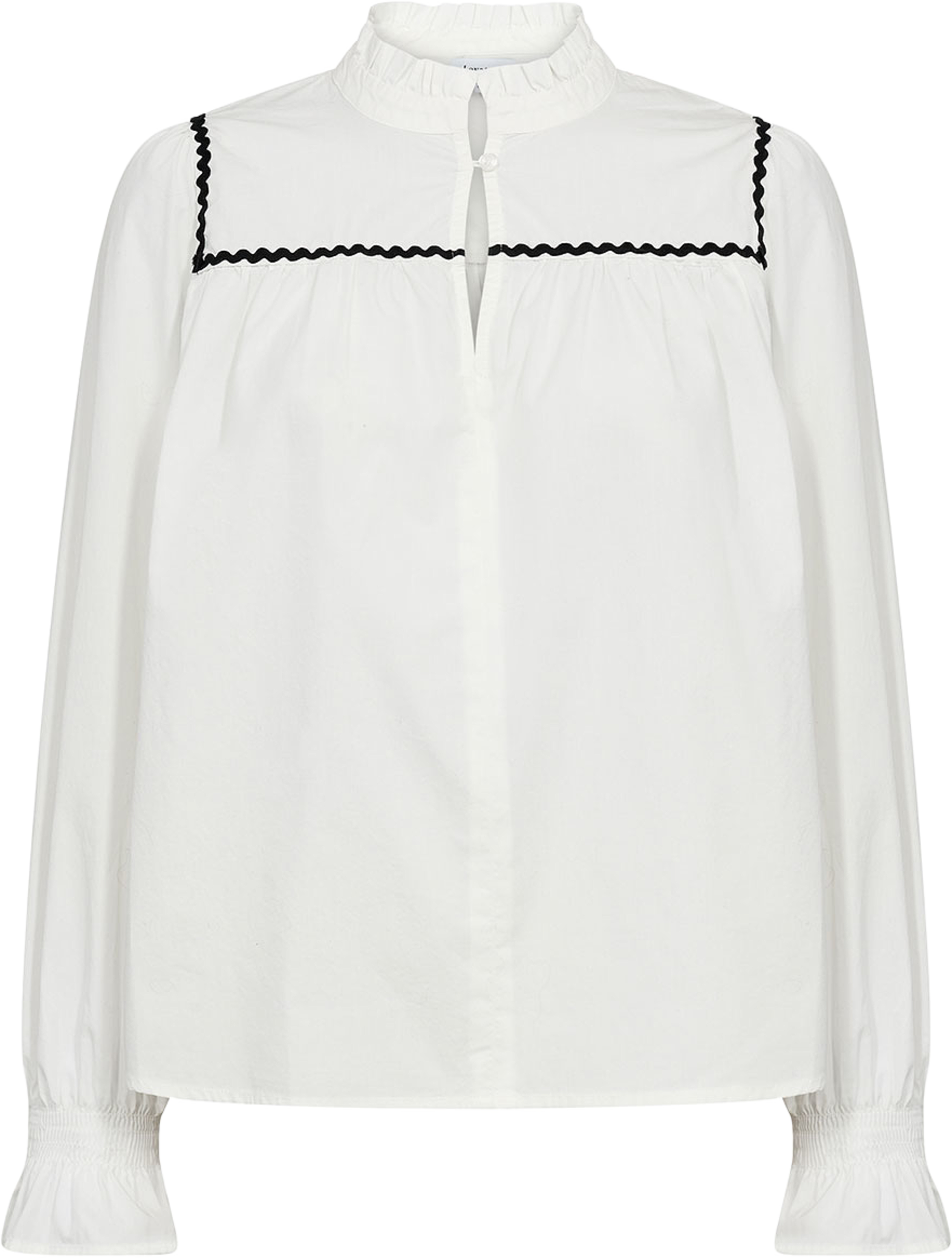 Lr-otto 2 blouse, från Leveté Room, i färgen Star White Combi. Klicka för att öppna bilden i stort format