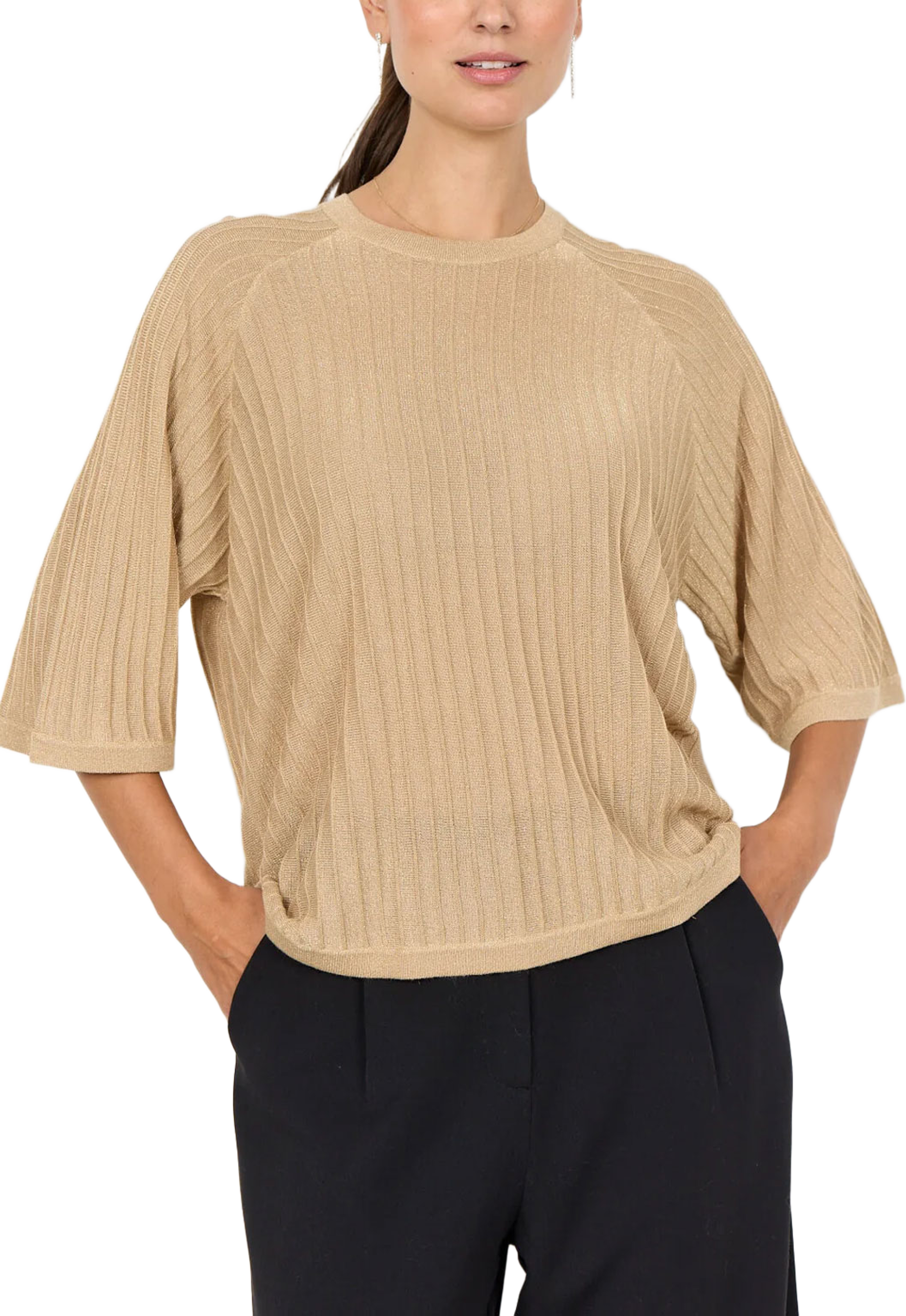 Soyaconcept Sc-Violetta 4 Pullover, från Soyaconcept, i färgen Sand Combi. Klicka för att öppna bilden i stort format