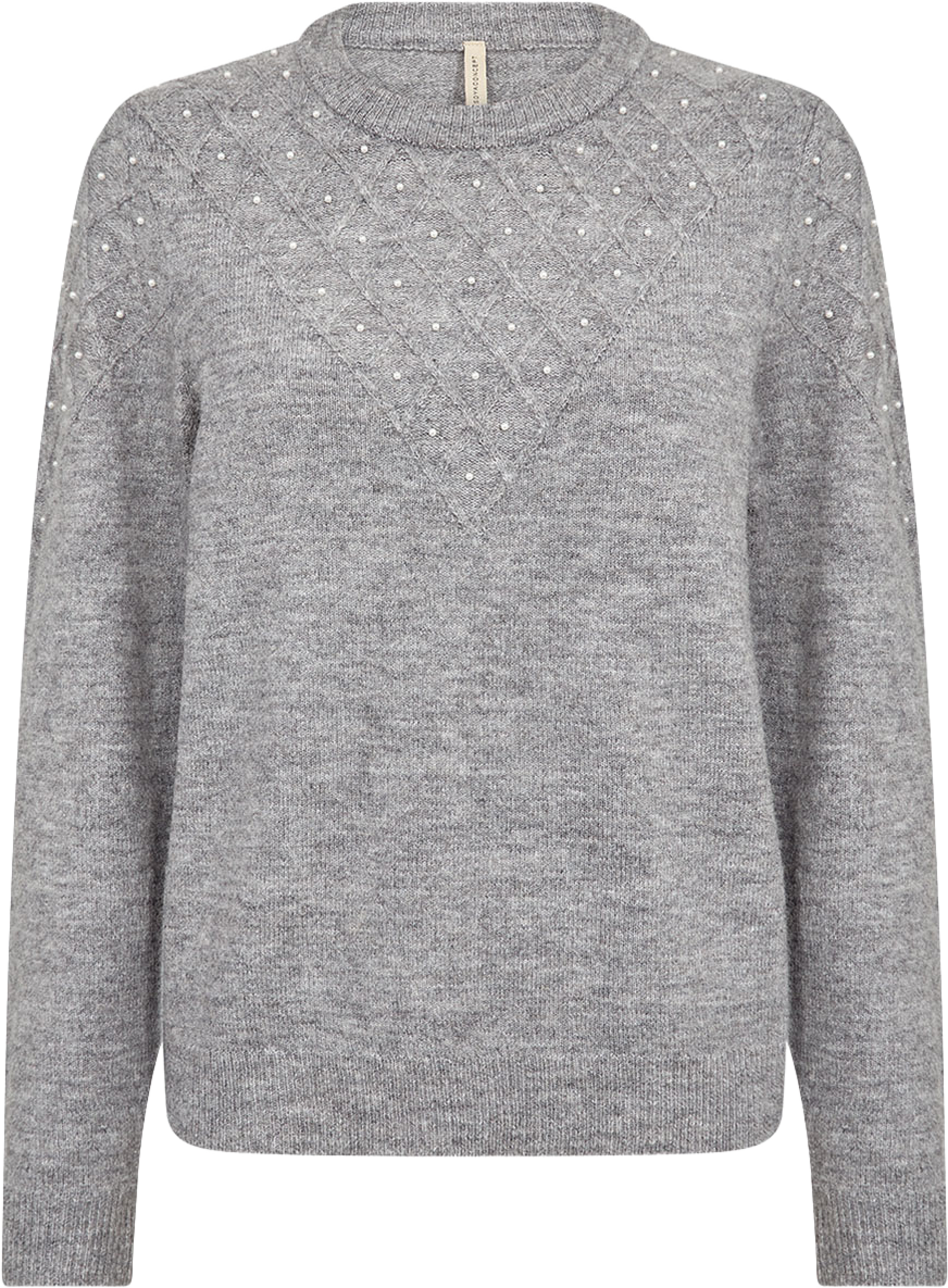 Soyaconcept Sc-Nessie 73 Pullover, från Soyaconcept, i färgen Med. Grey Melange. Klicka för att öppna bilden i stort format