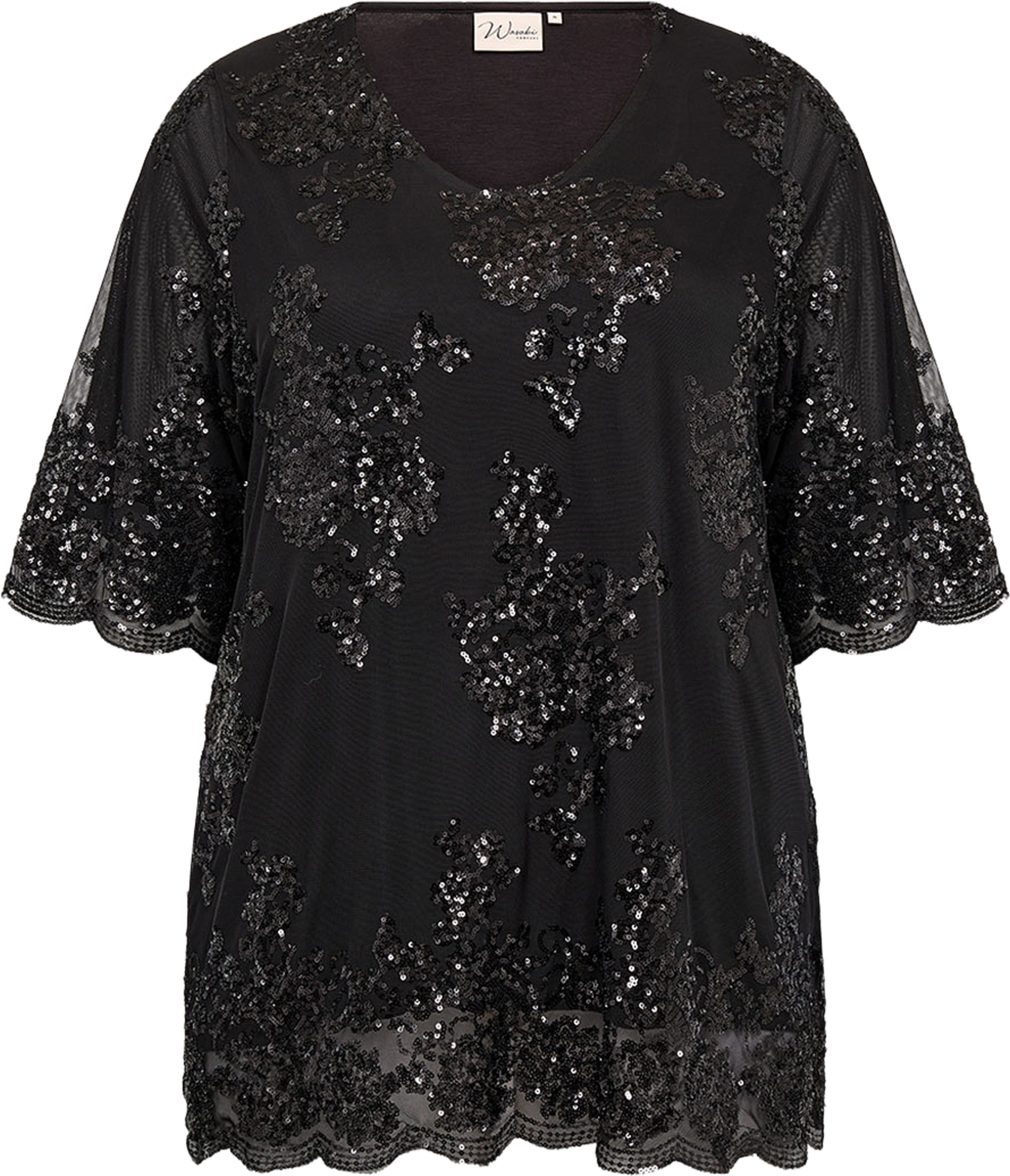 WA-SUNN 1 BLOUSE, från Wasabi Concept, i färgen Black. Klicka för att öppna bilden i stort format