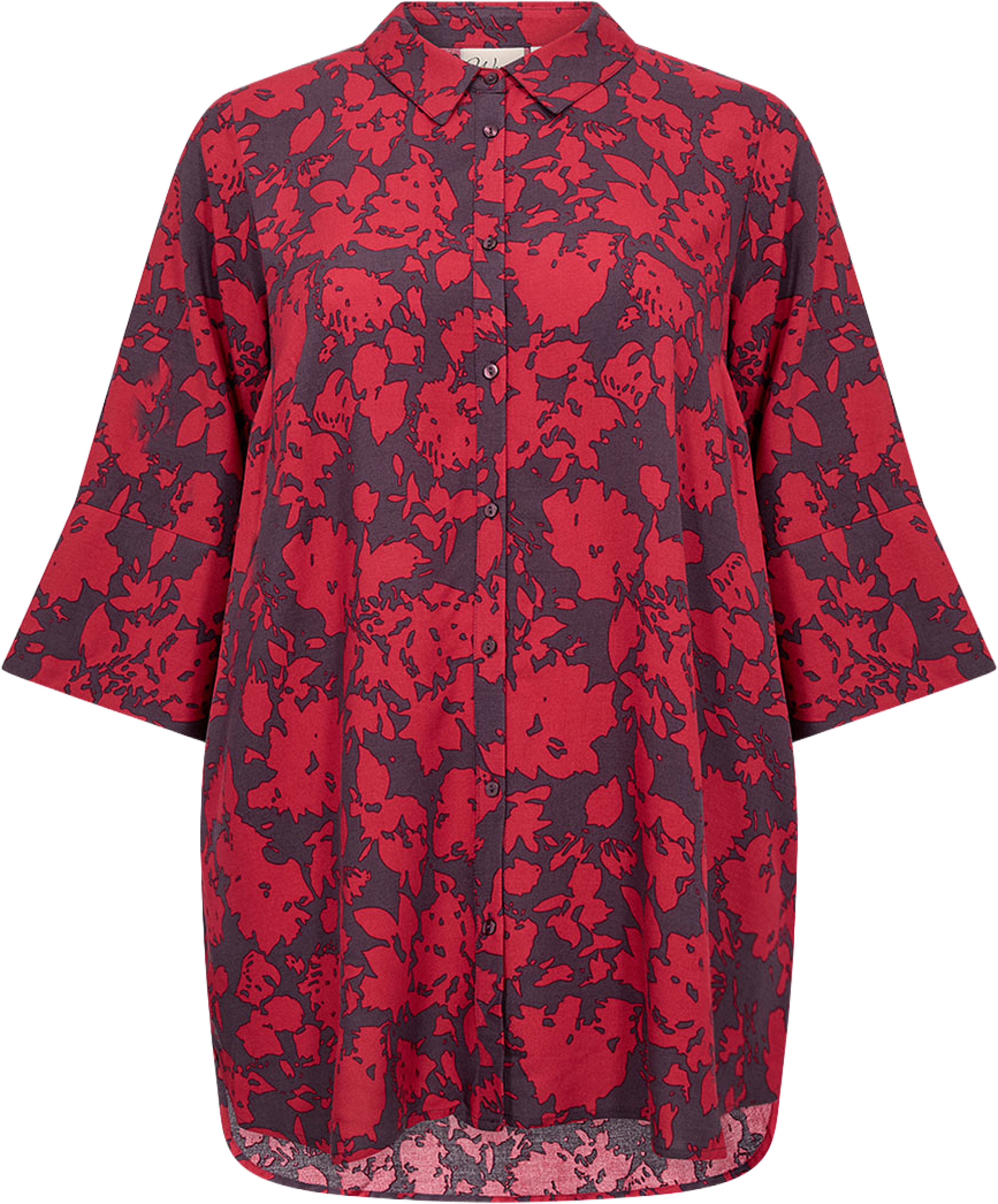 WA-SAPHINA 2 BLOUSE, från Wasabi Concept, i färgen Chili Pepper Combi. Klicka för att öppna bilden i stort format