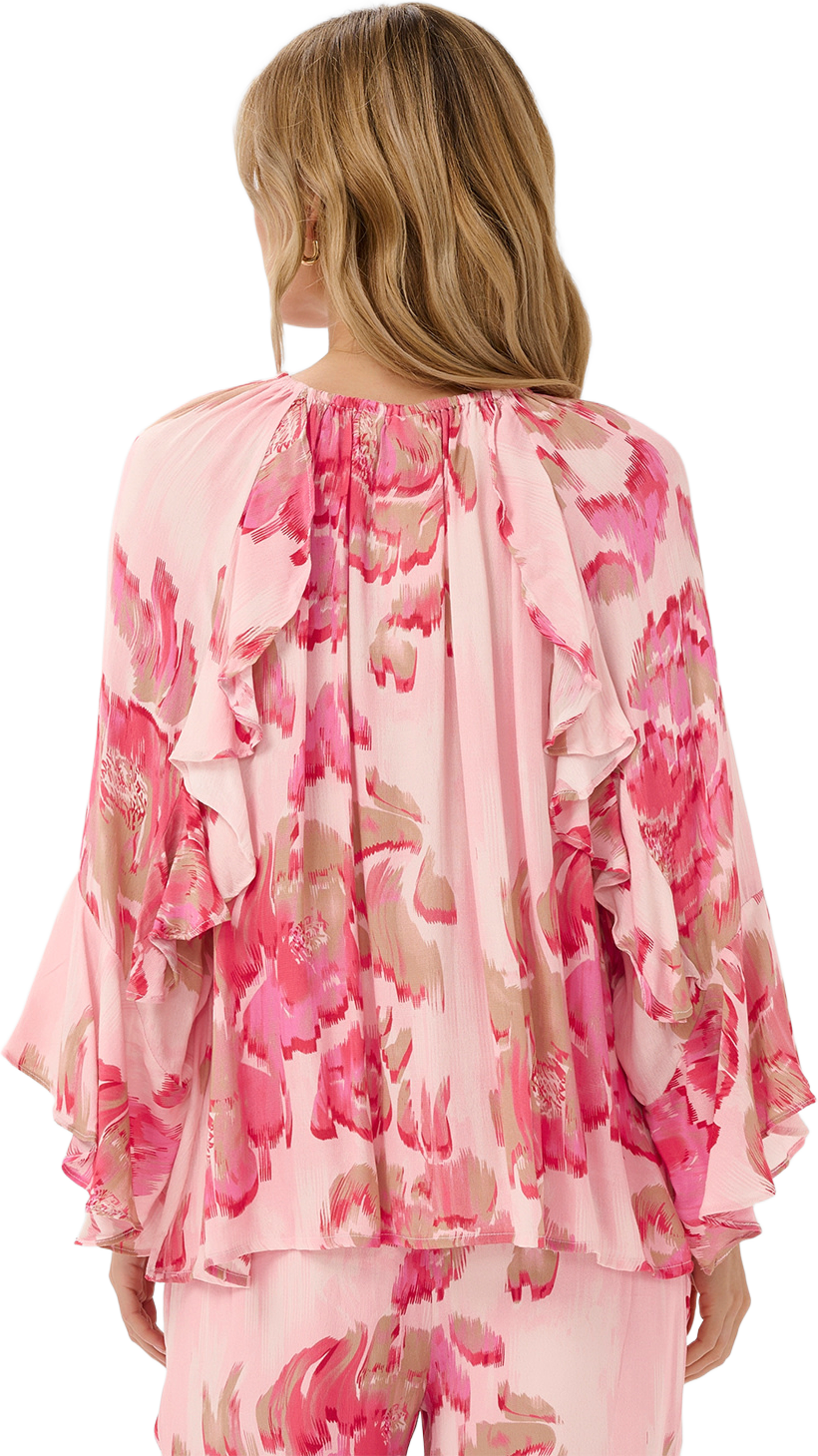 Pollyana Blouse, från Saint Tropez, i färgen Poppy Shaded Flower. Klicka för att öppna bilden i stort format