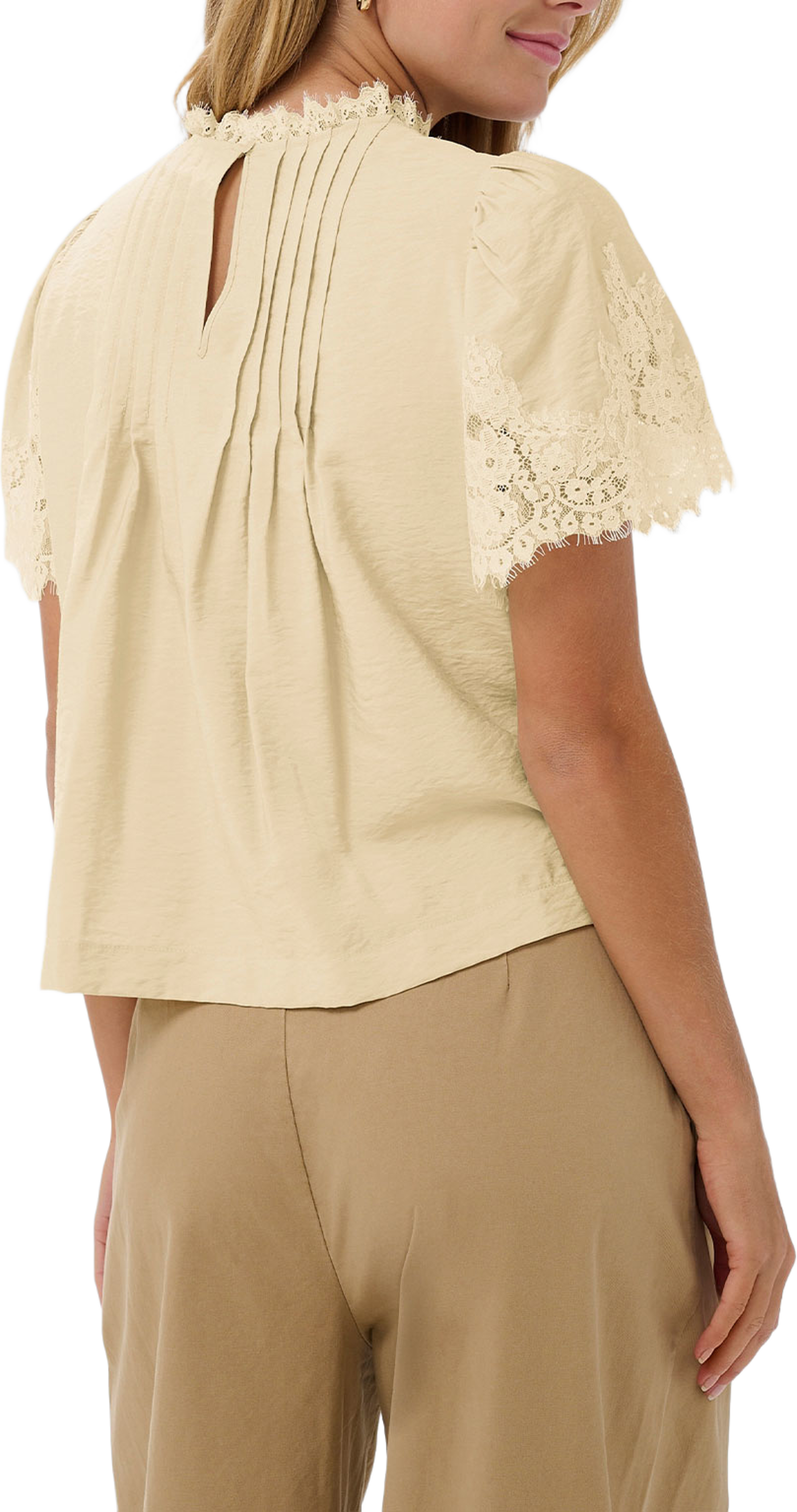 PrudenceSZ Blouse, från Saint Tropez, i färgen Brown Rice. Klicka för att öppna bilden i stort format