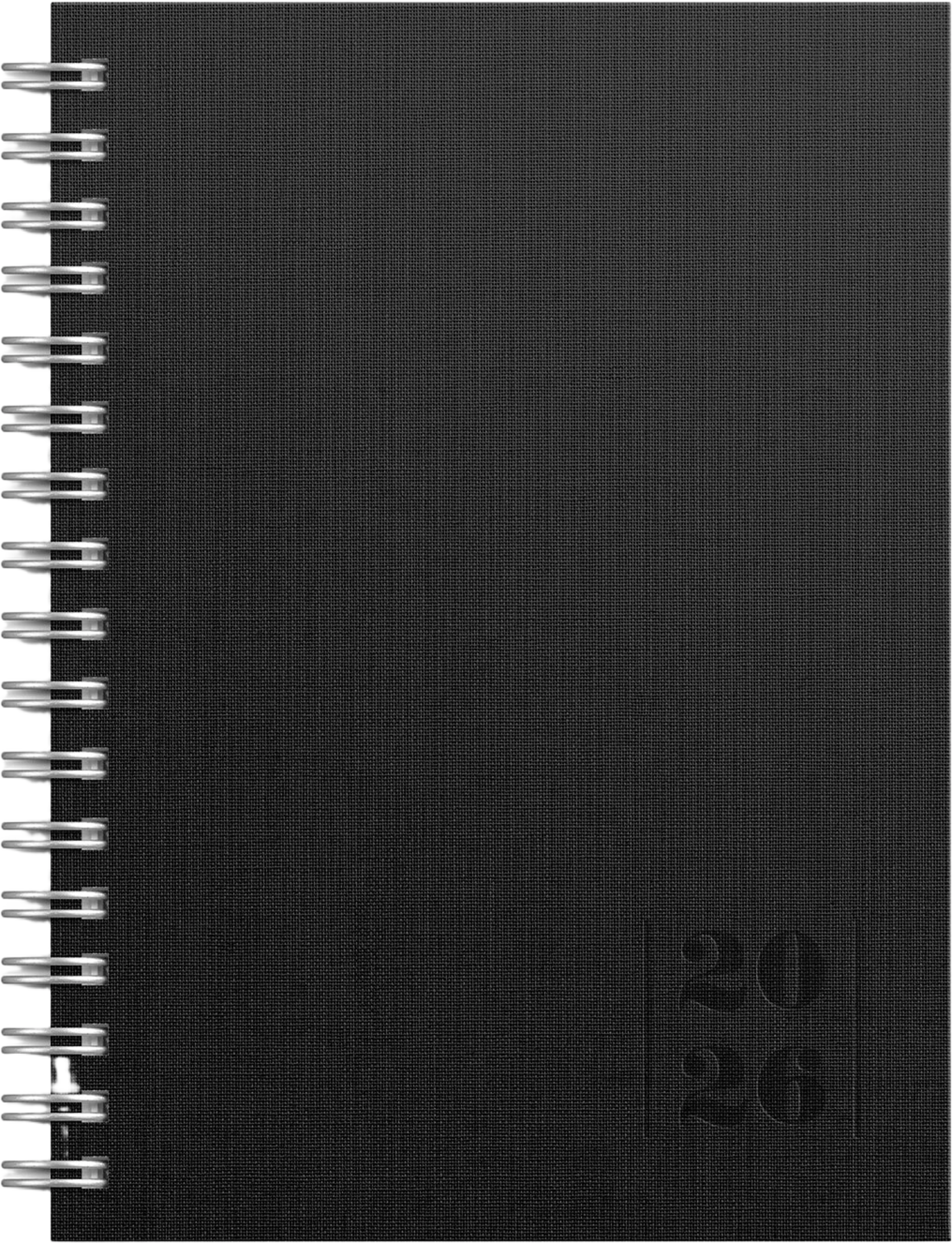Kalender 2026 Weekly A6 Textile svart, från Burde, i färgen Black. Klicka för att öppna bilden i stort format