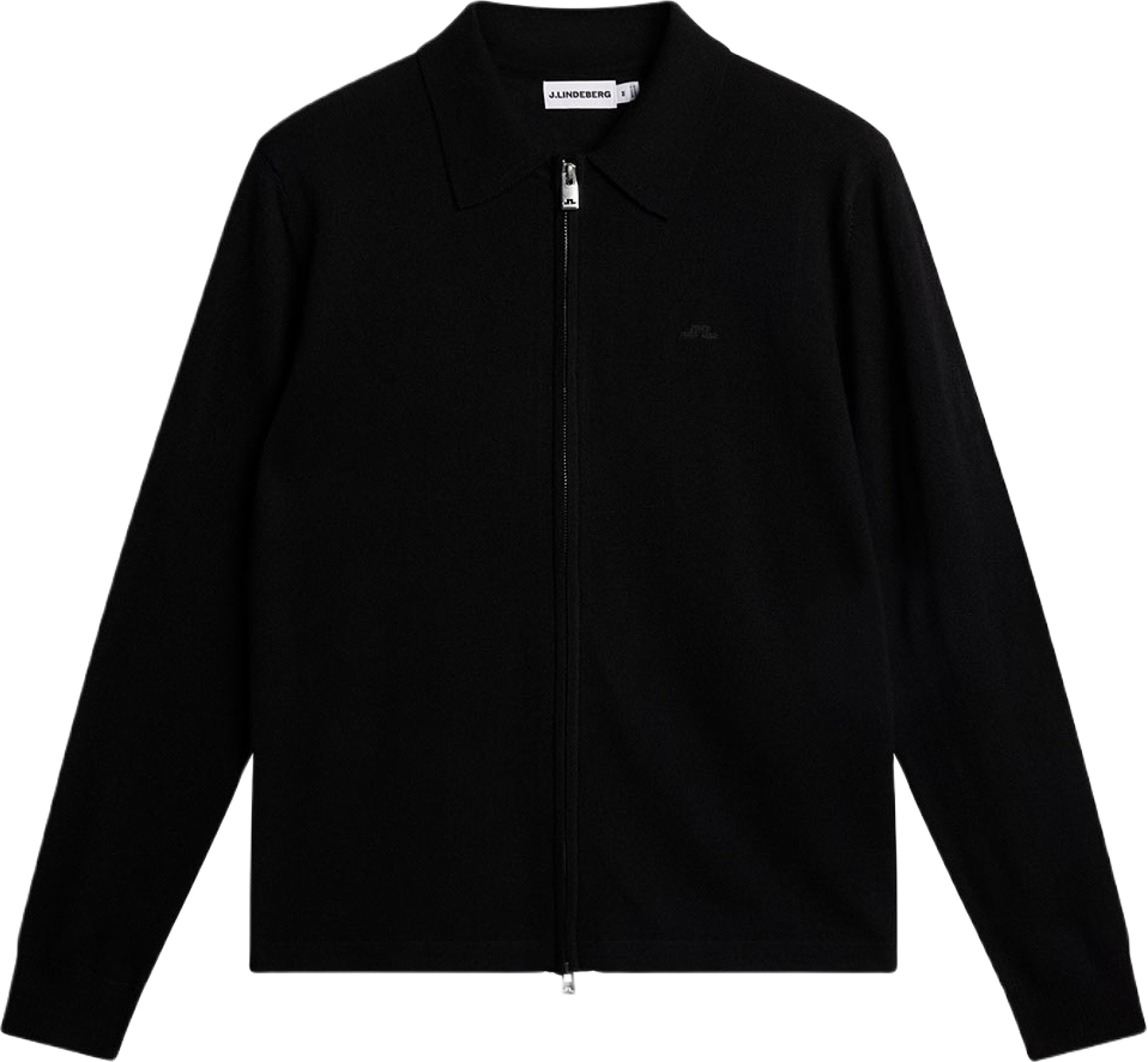 Kaleb Merino Zip Cardigan, från J.Lindeberg, i färgen Black.