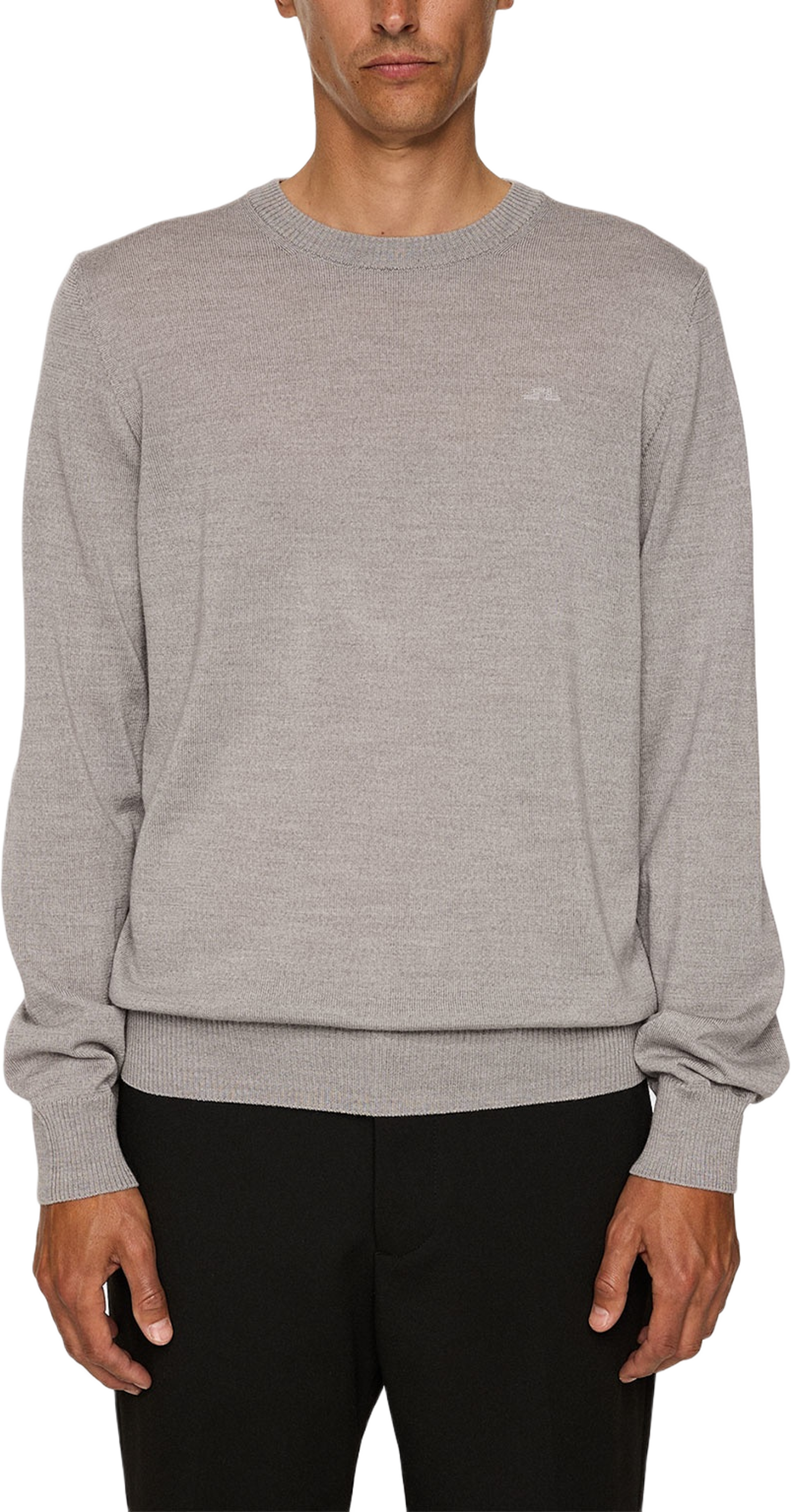 Keane Merino Crew Neck, från J.Lindeberg, i färgen Light Grey Melange.
