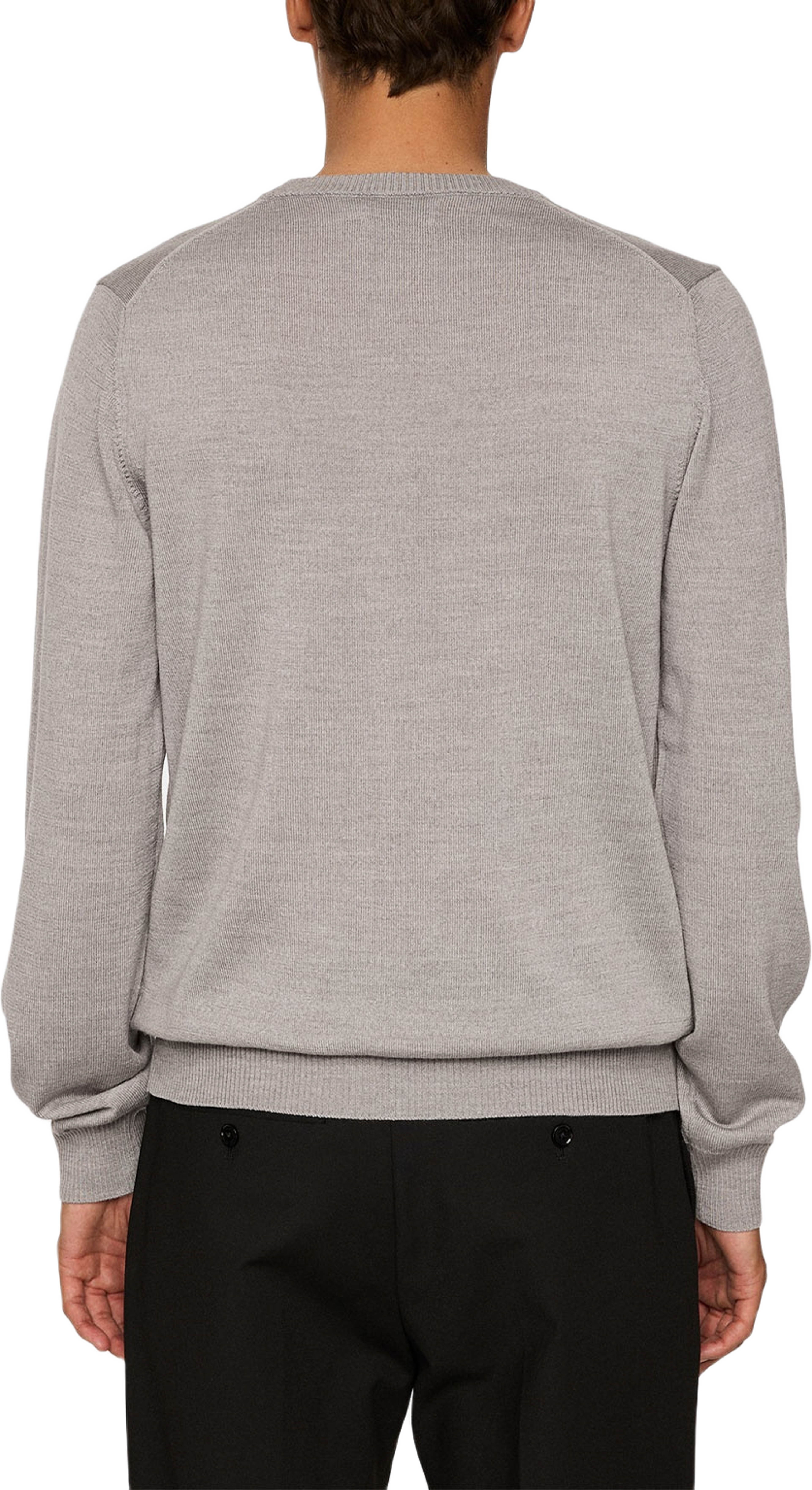 Keane Merino Crew Neck, från J.Lindeberg, i färgen Light Grey Melange.