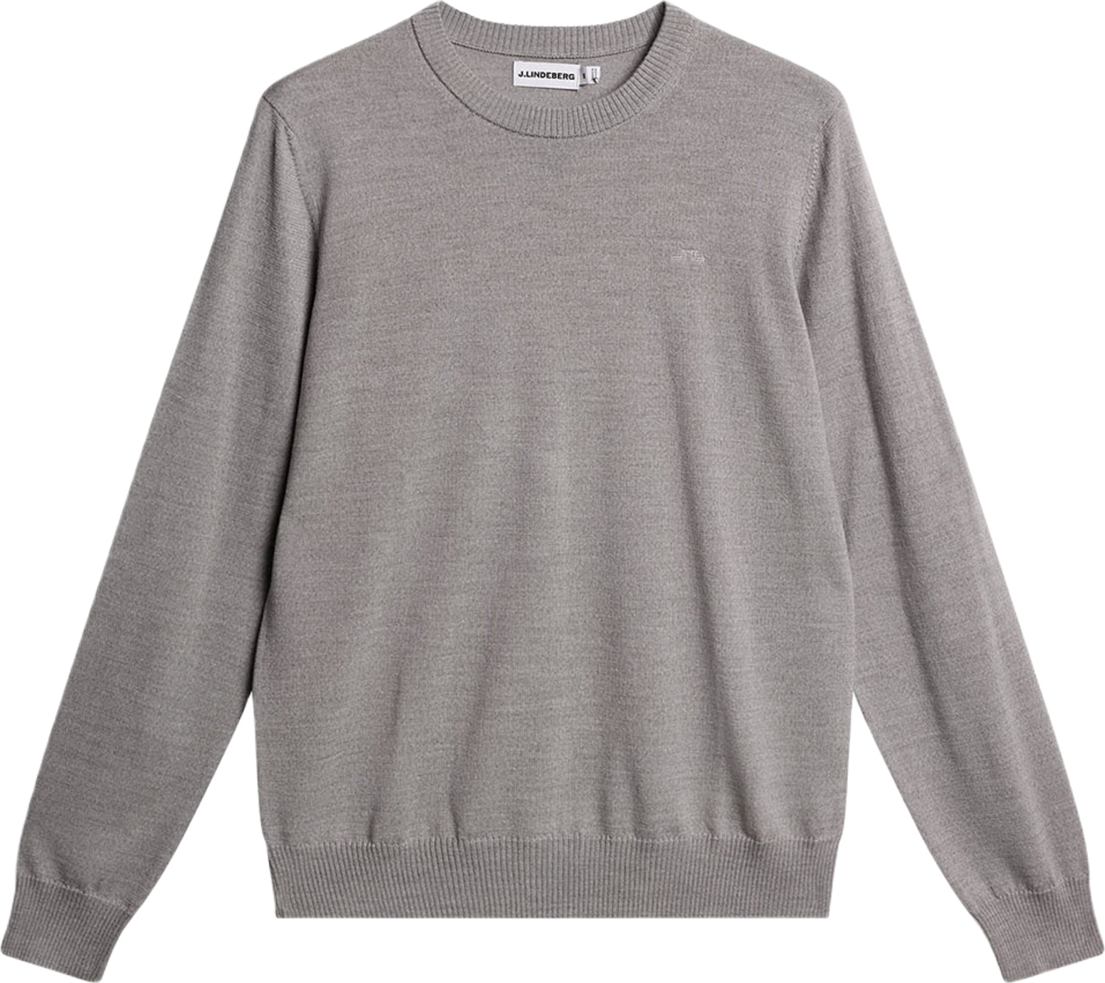 Keane Merino Crew Neck, från J.Lindeberg, i färgen Light Grey Melange.