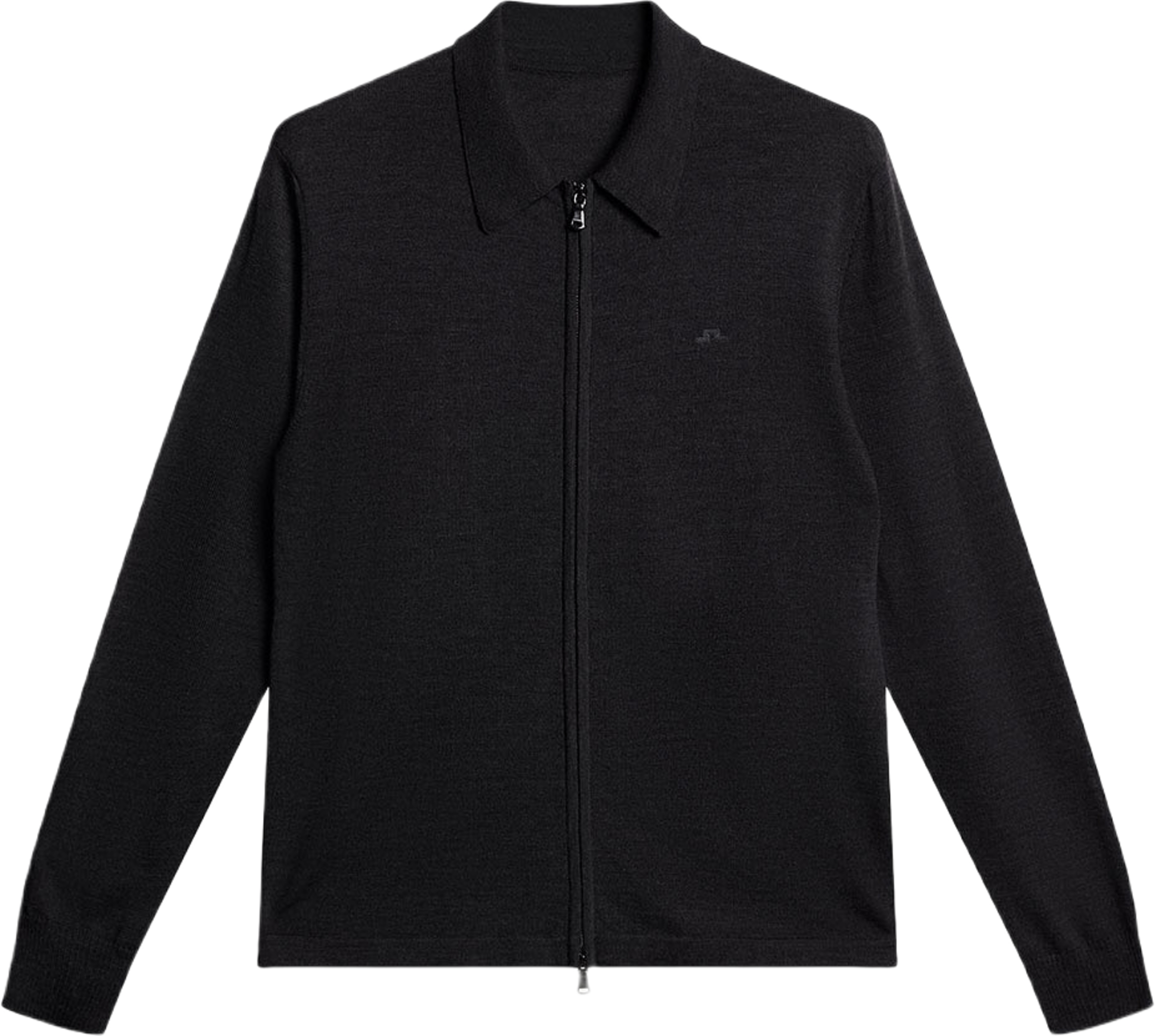 Kaleb Merino Zip Cardigan, från J.Lindeberg, i färgen Dark Grey Melange.