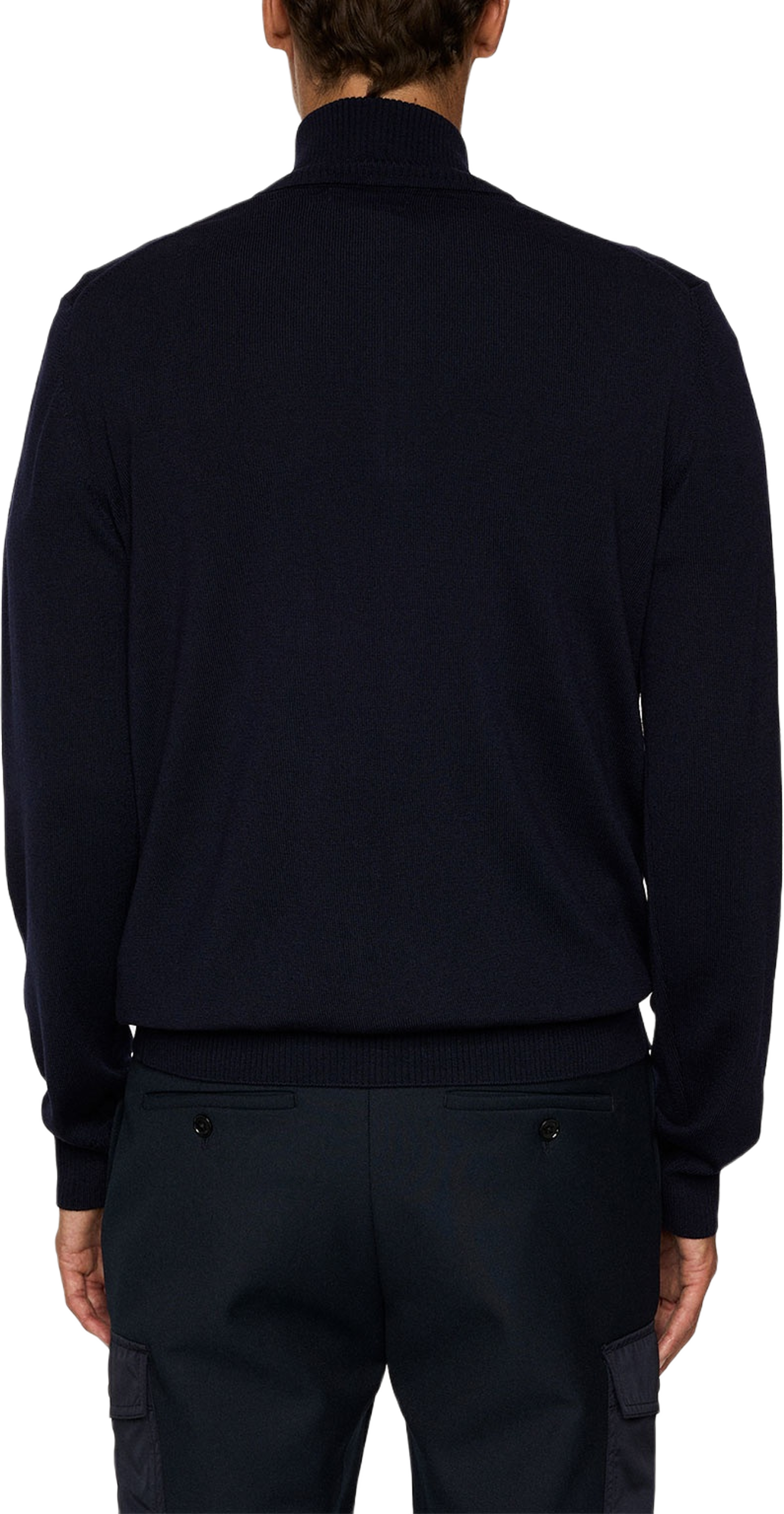 Kiyan Merino Quarter Zip, från J.Lindeberg, i färgen Jl Navy.