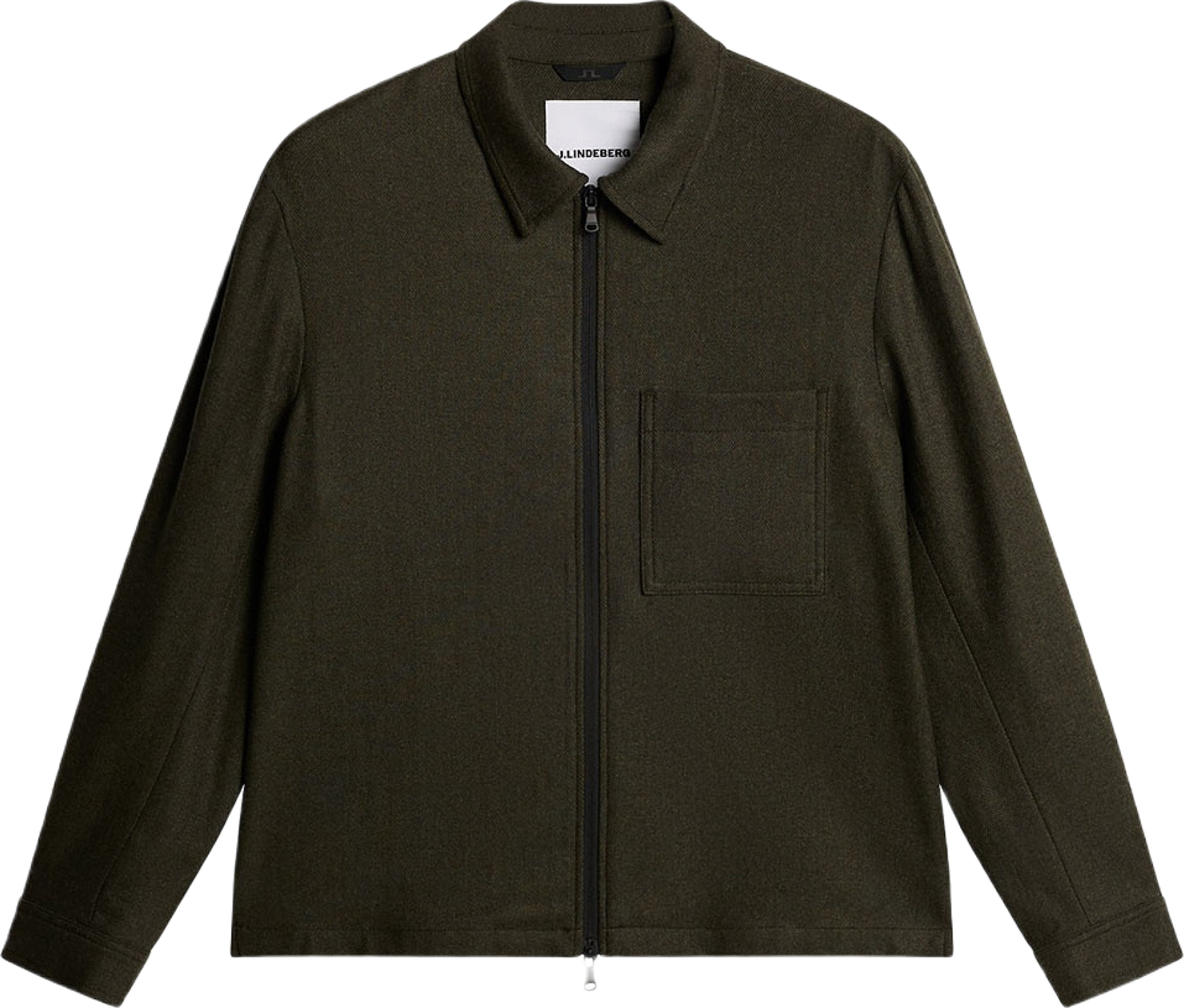 Julius Cash Flannel Overshirt, från J.Lindeberg, i färgen Forest Green.