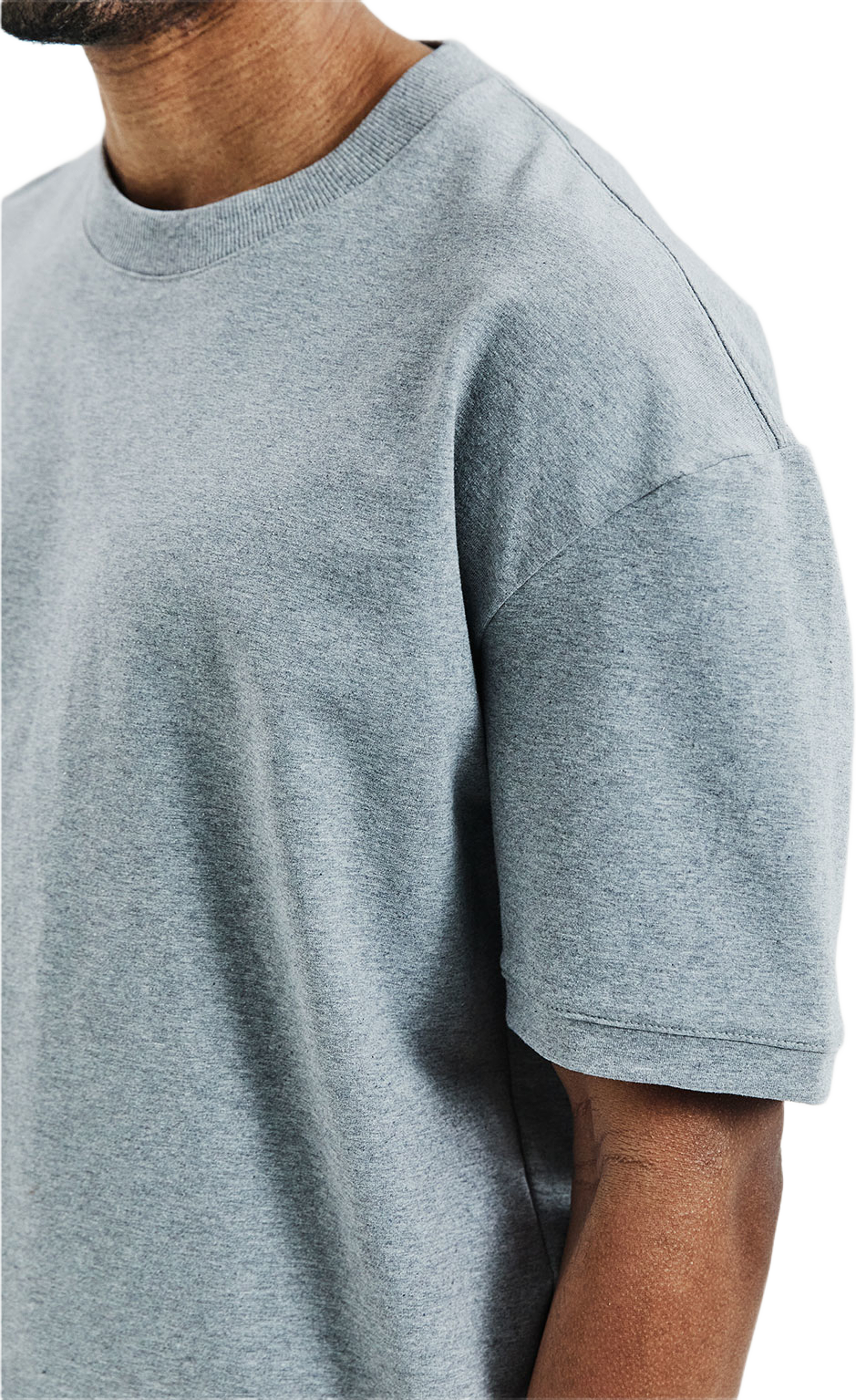 Lounge Tee, från Bread & Boxers, i färgen Grey Melange. Klicka för att öppna bilden i stort format