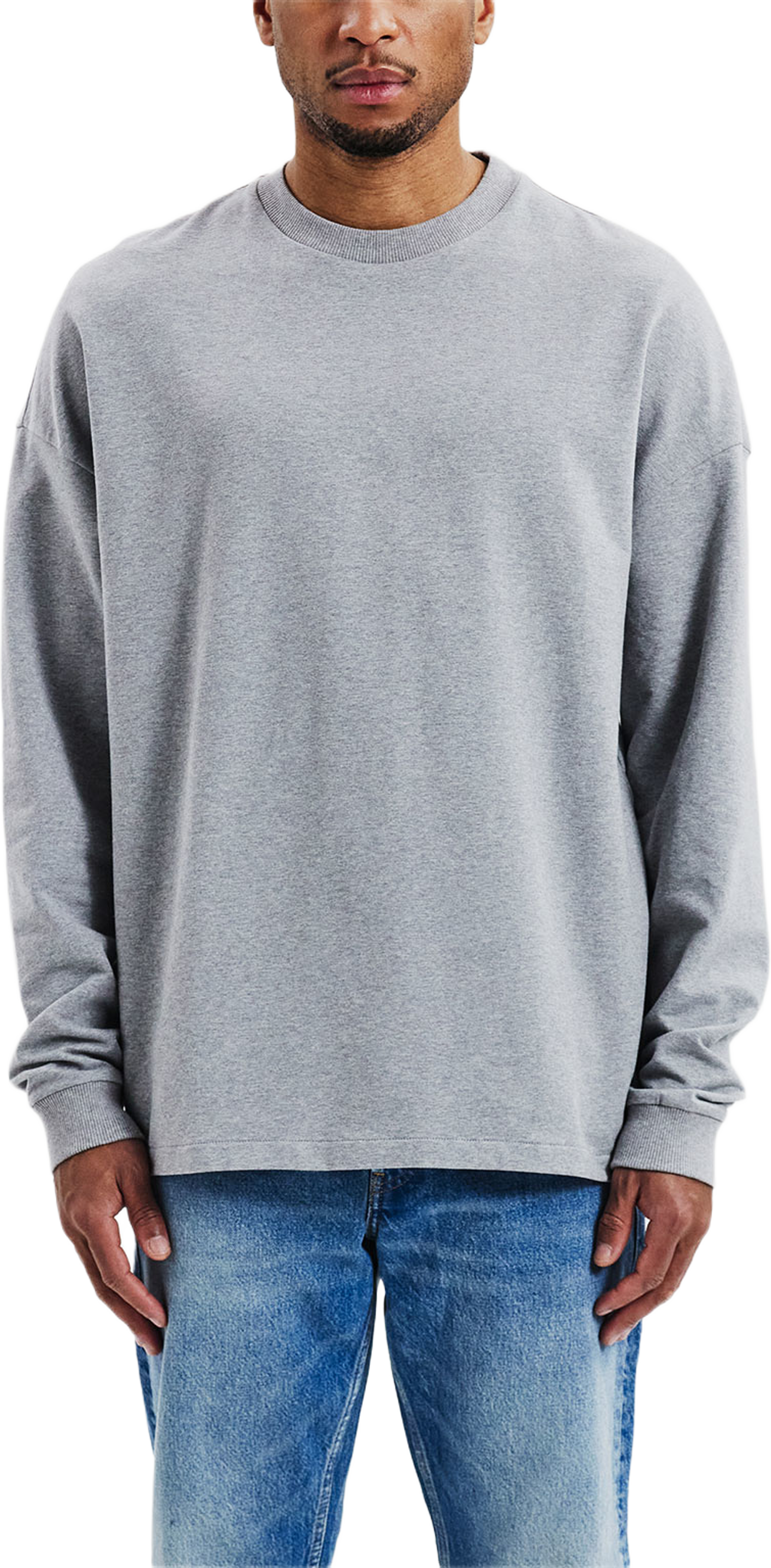 Boxy Sweatshirt, från Bread & Boxers, i färgen Grey Melange. Klicka för att öppna bilden i stort format