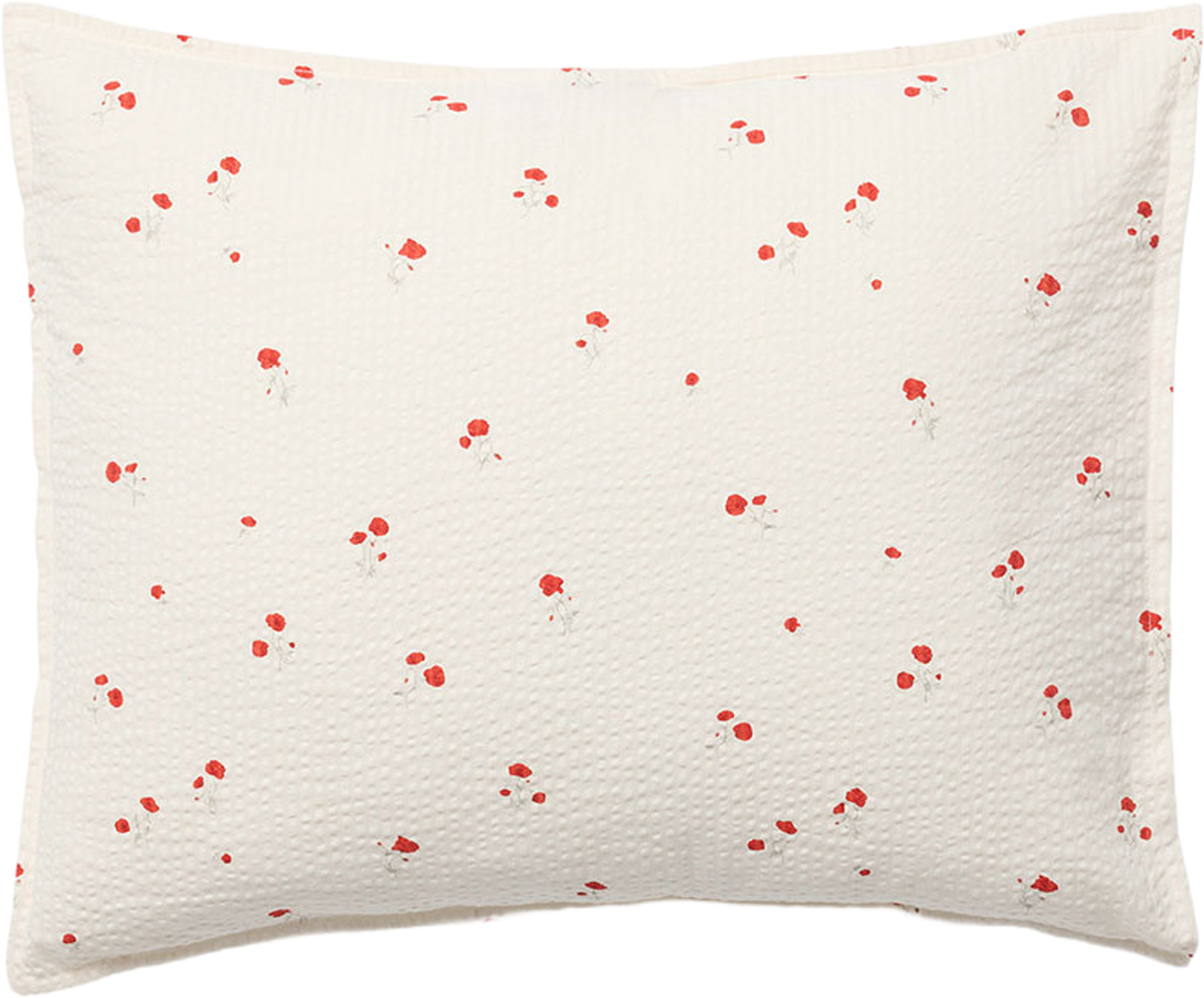 Poppy Seersucker Pillowcase 50x60 cm, från Garbo&Friends, i färgen Poppy. Klicka för att öppna bilden i stort format
