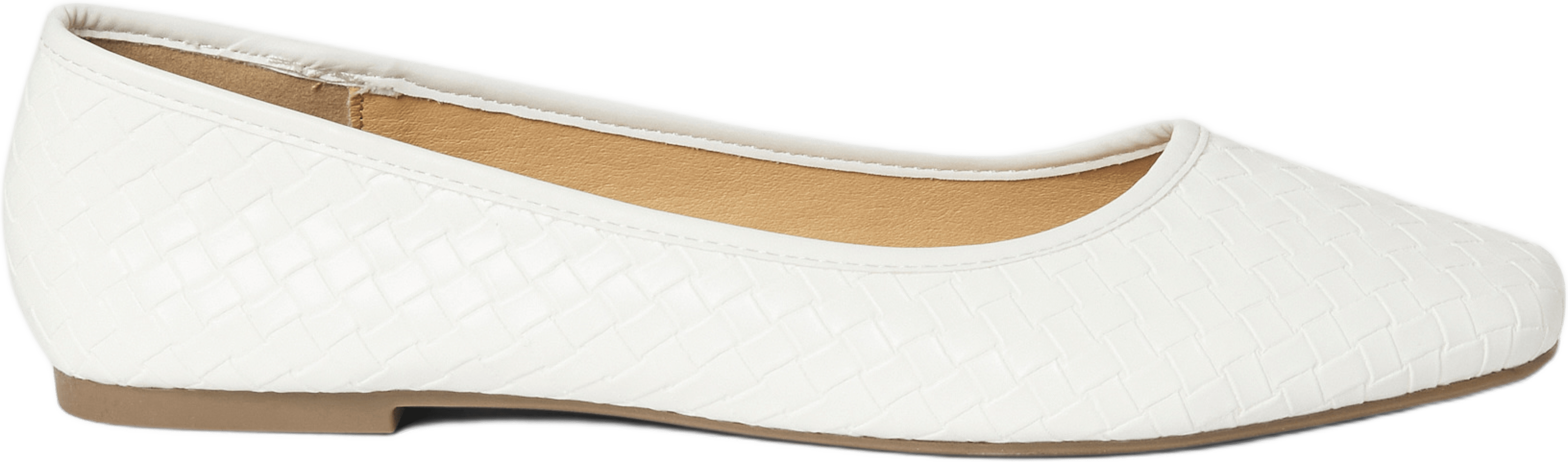 Flätade ballerinaskor, från Carin Wester, i färgen White. Klicka för att öppna bilden i stort format