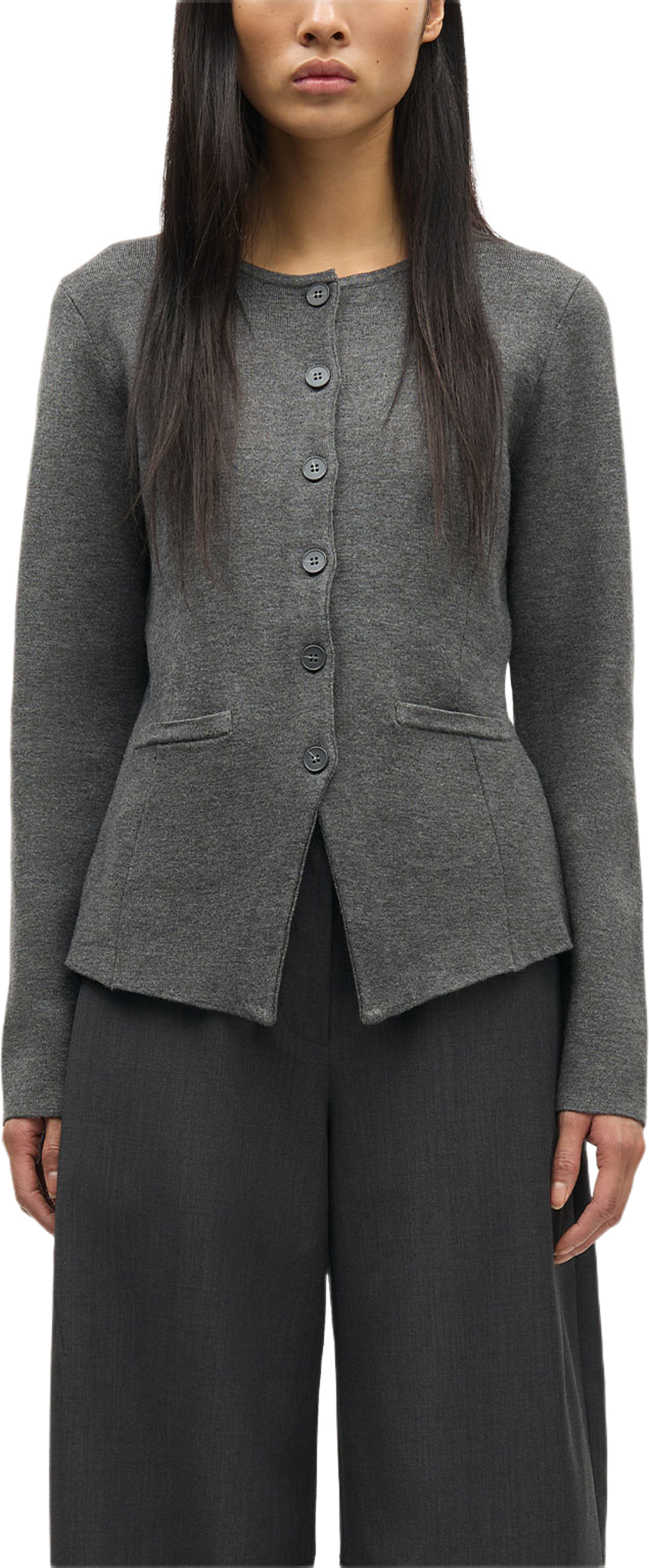 Salula jacket 15825, från SAMSOE SAMSOE, i färgen Dark Grey. Klicka för att öppna bilden i stort format