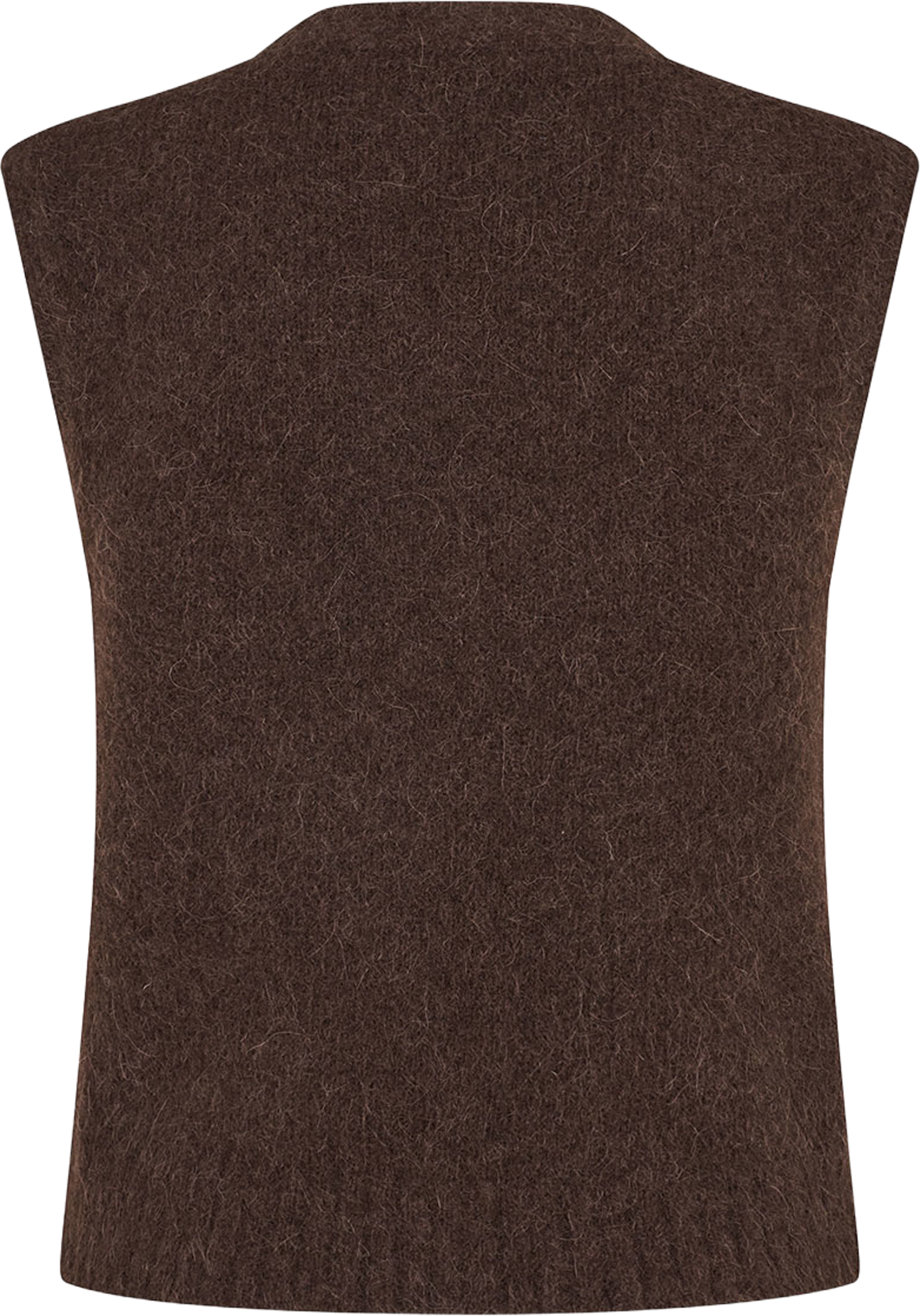 Sajeanne vest 15425, från SAMSOE SAMSOE, i färgen Black Coffee. Klicka för att öppna bilden i stort format