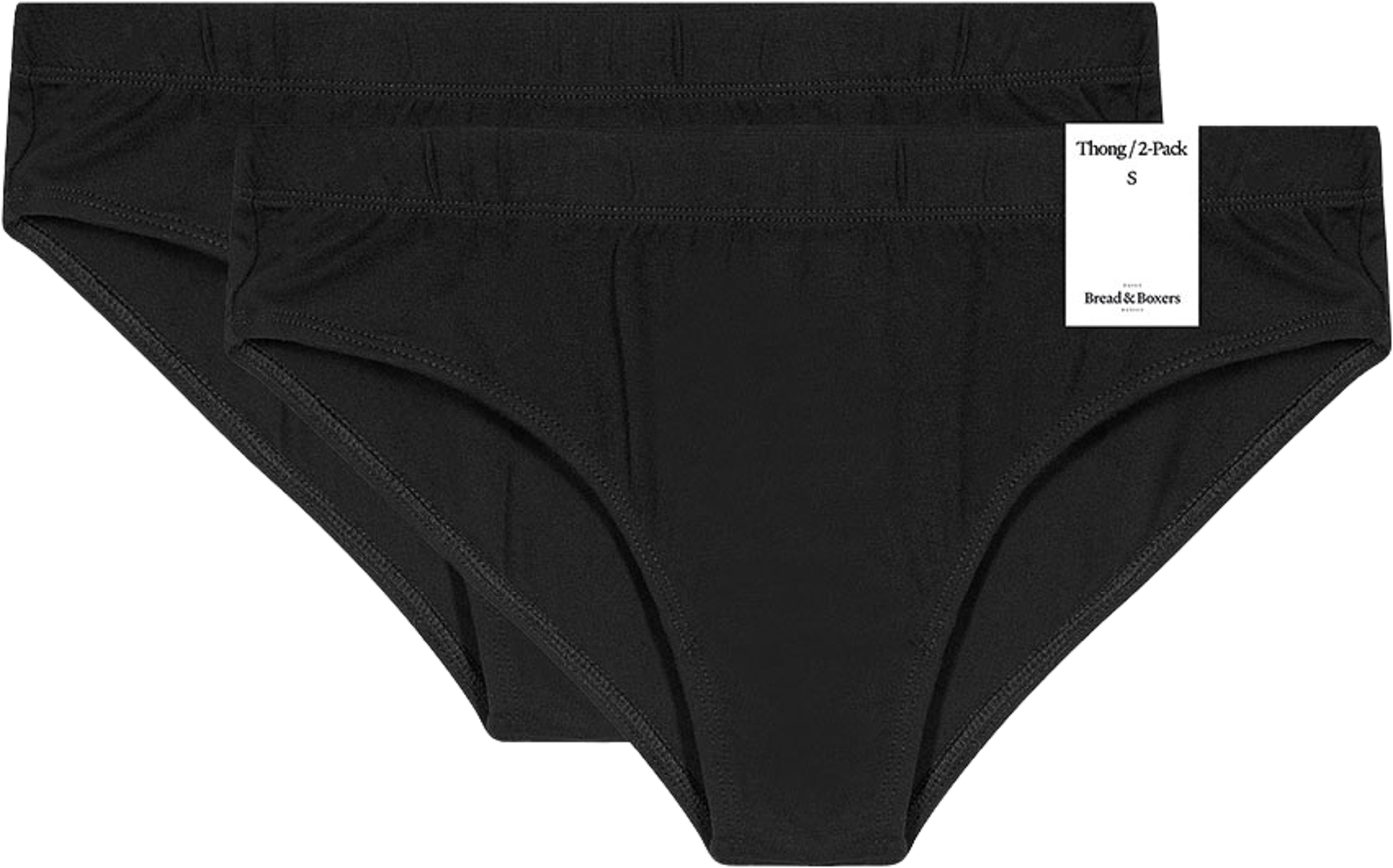 Brief 2-Pack, från Bread & Boxers, i färgen Black. Klicka för att öppna bilden i stort format