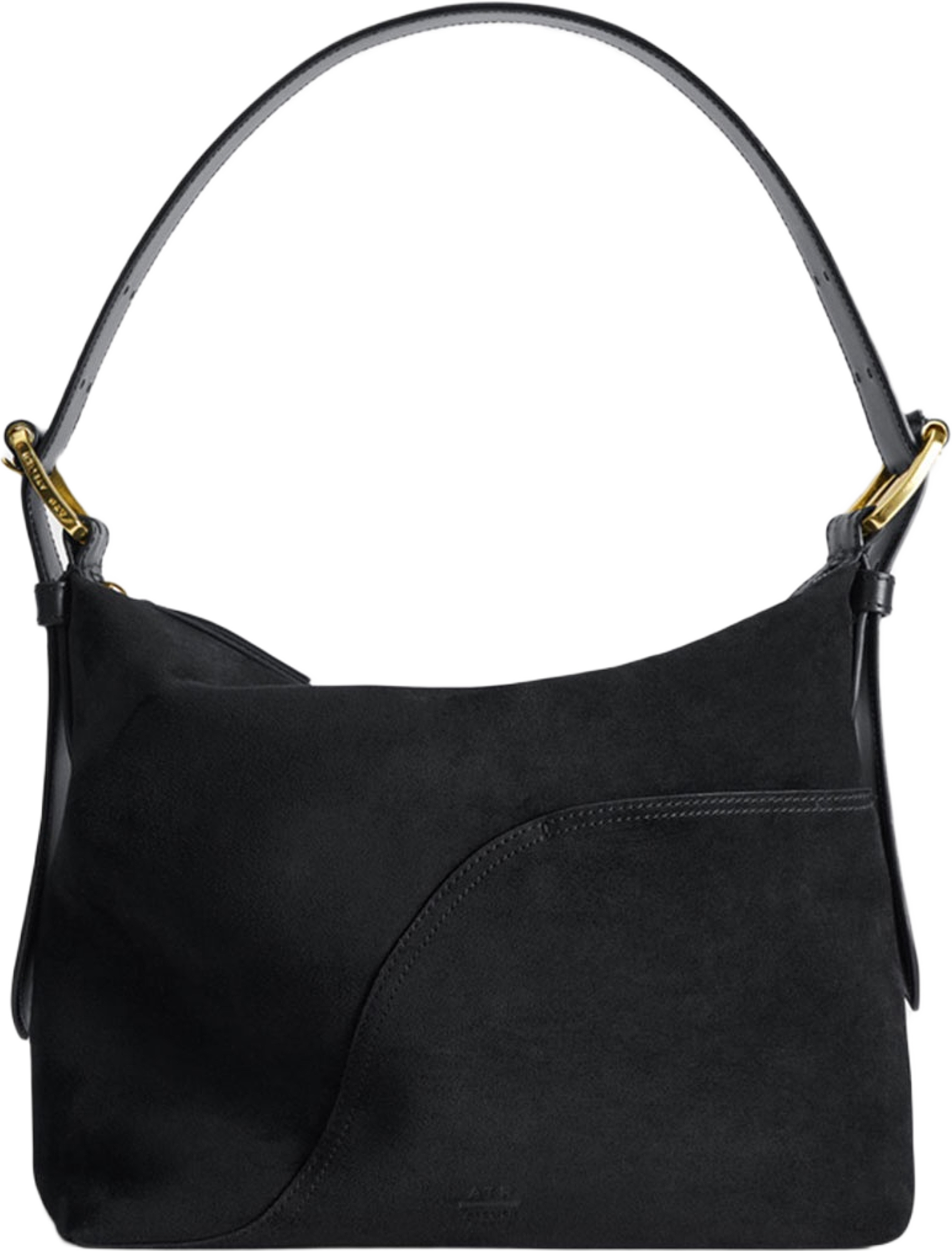 Bassanina Black Suede/Vacchetta, från ATP Atelier, i färgen Black. Klicka för att öppna bilden i stort format