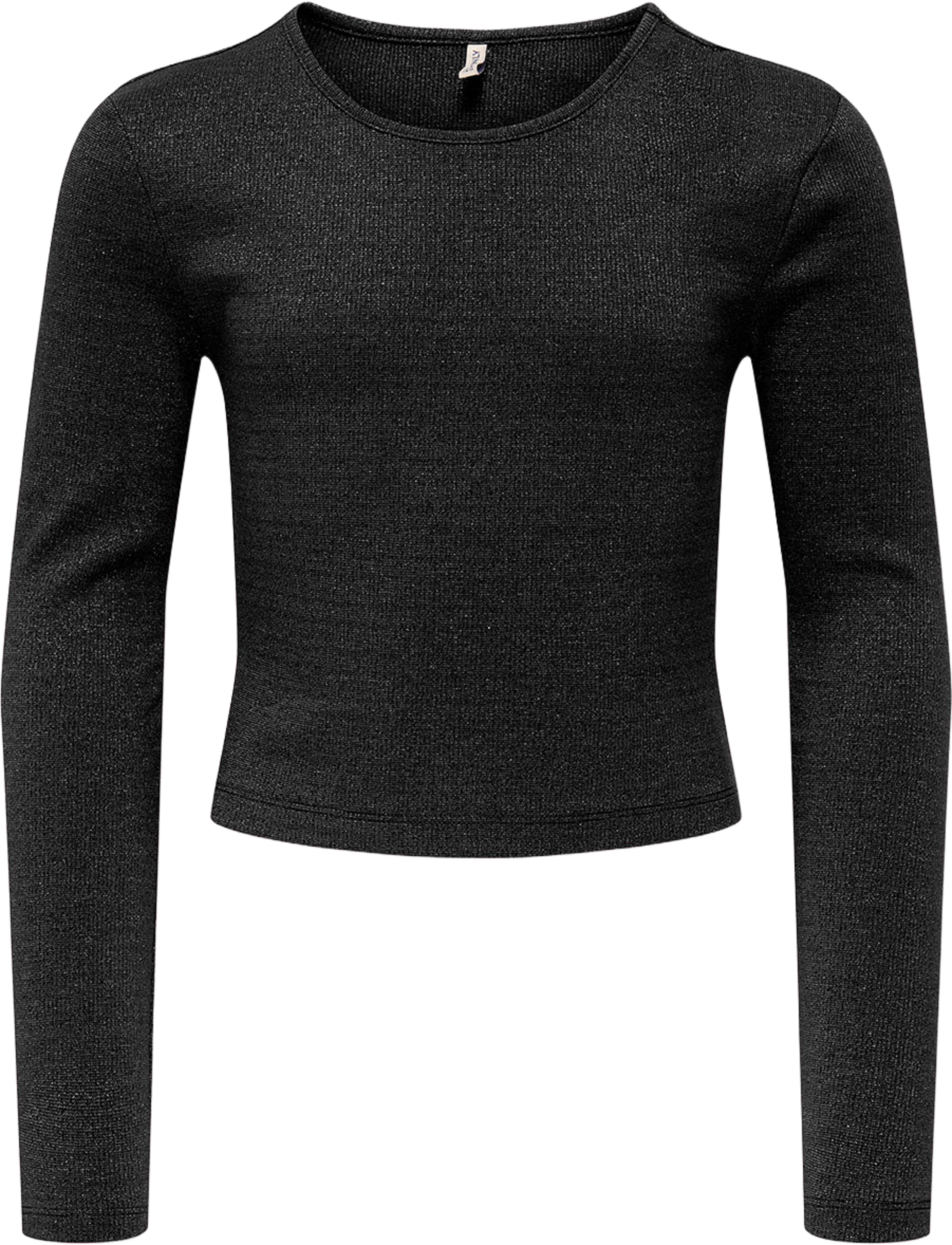 Glittrig topp KOGTRINNY, från Only, i färgen Black No Cut Out. Klicka för att öppna bilden i stort format