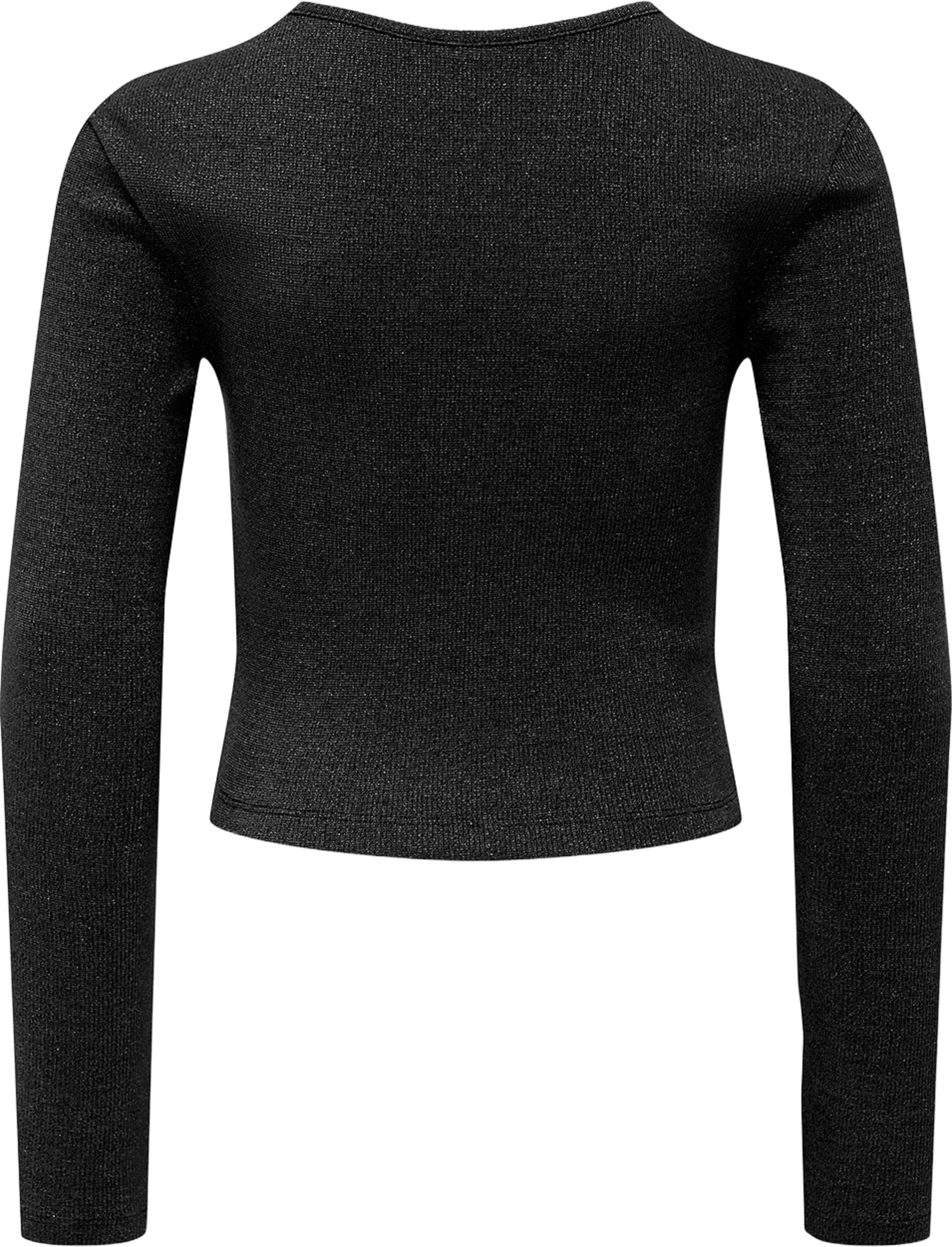 Glittrig topp KOGTRINNY, från Only, i färgen Black No Cut Out. Klicka för att öppna bilden i stort format