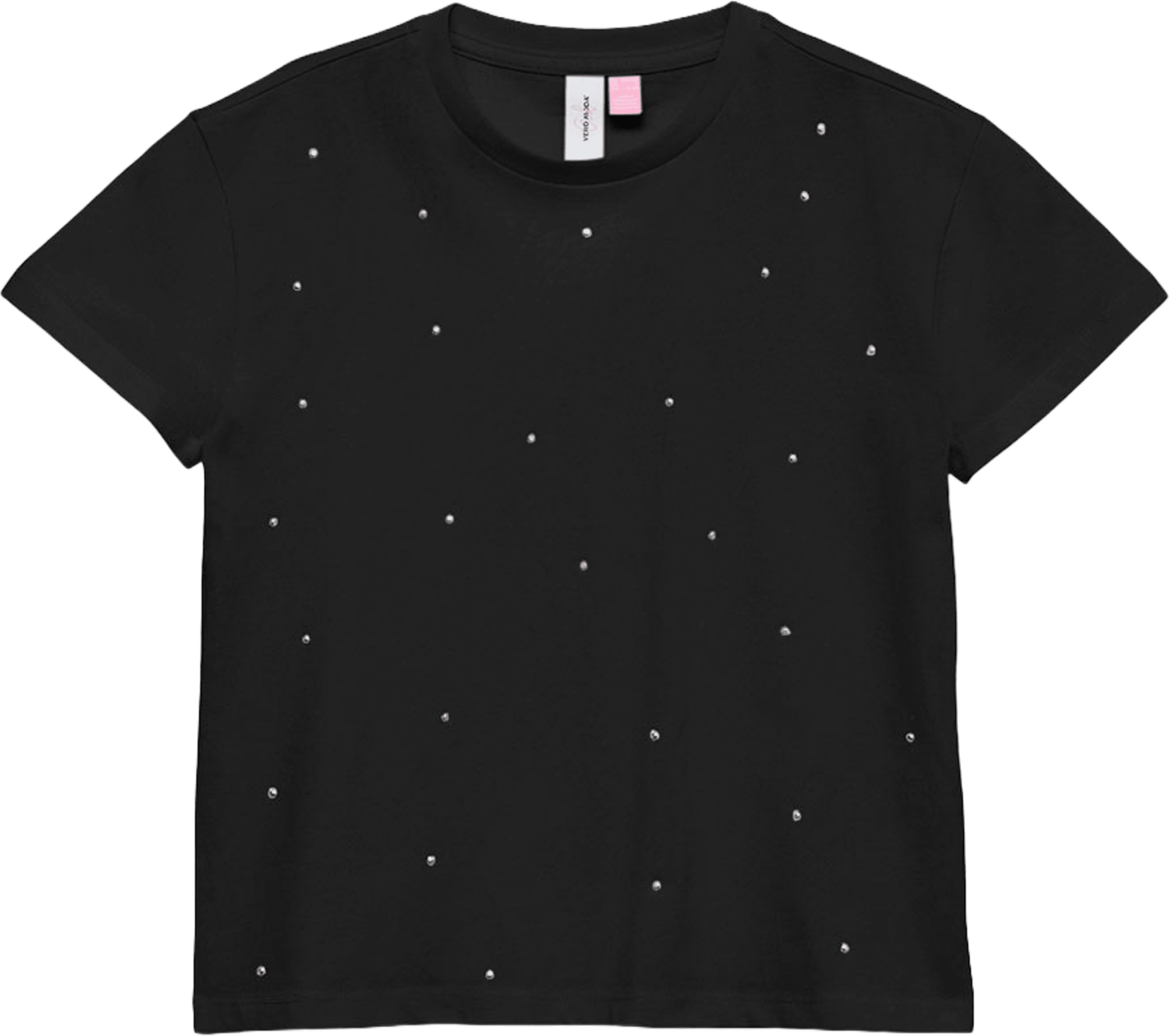 Topp VMLOA LILO, från Vero Moda Girls, i färgen Black Studs. Klicka för att öppna bilden i stort format