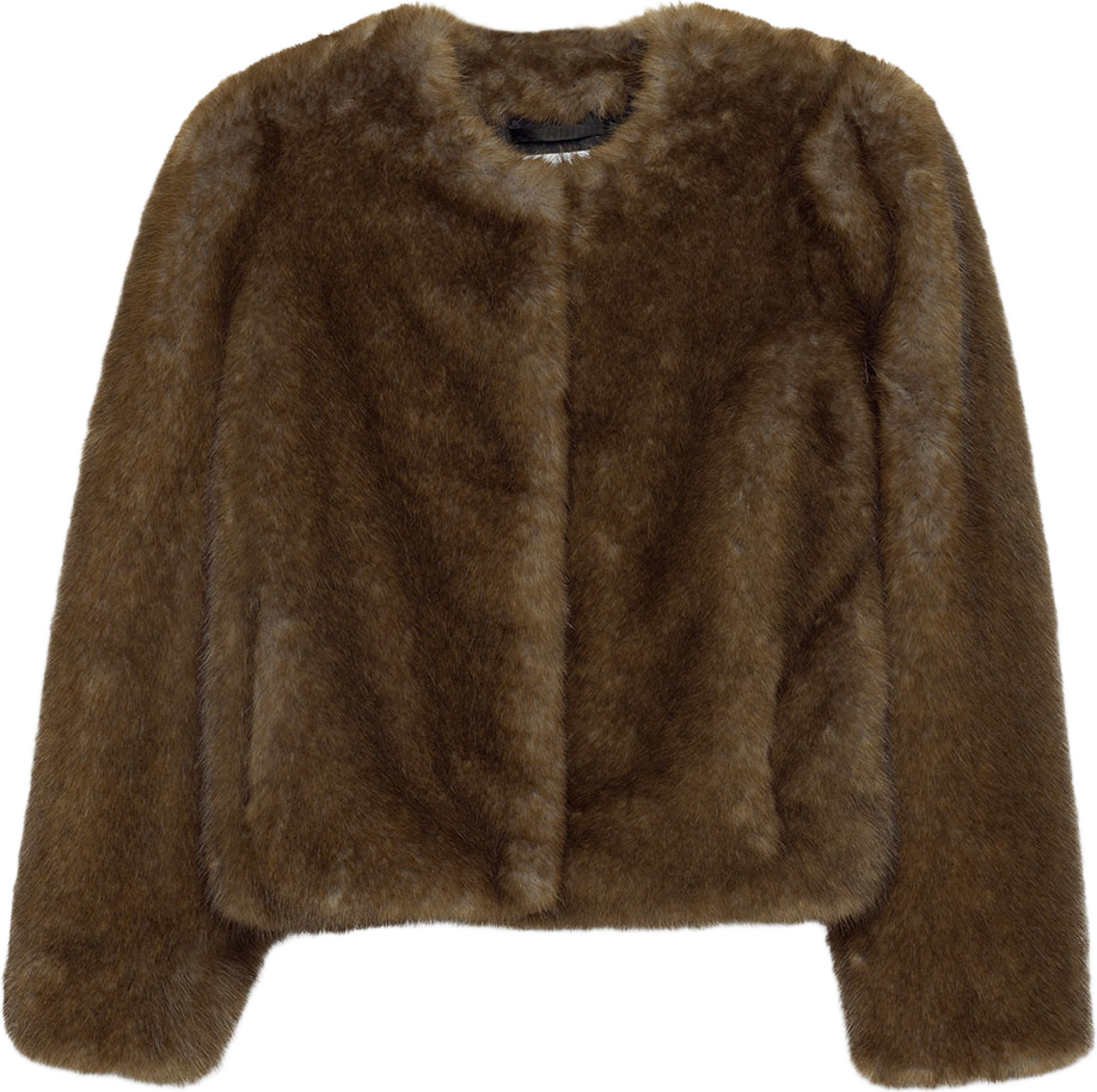 Sadie Cropped Jacket, från STAND STUDIO, i färgen Natural Brown. Klicka för att öppna bilden i stort format