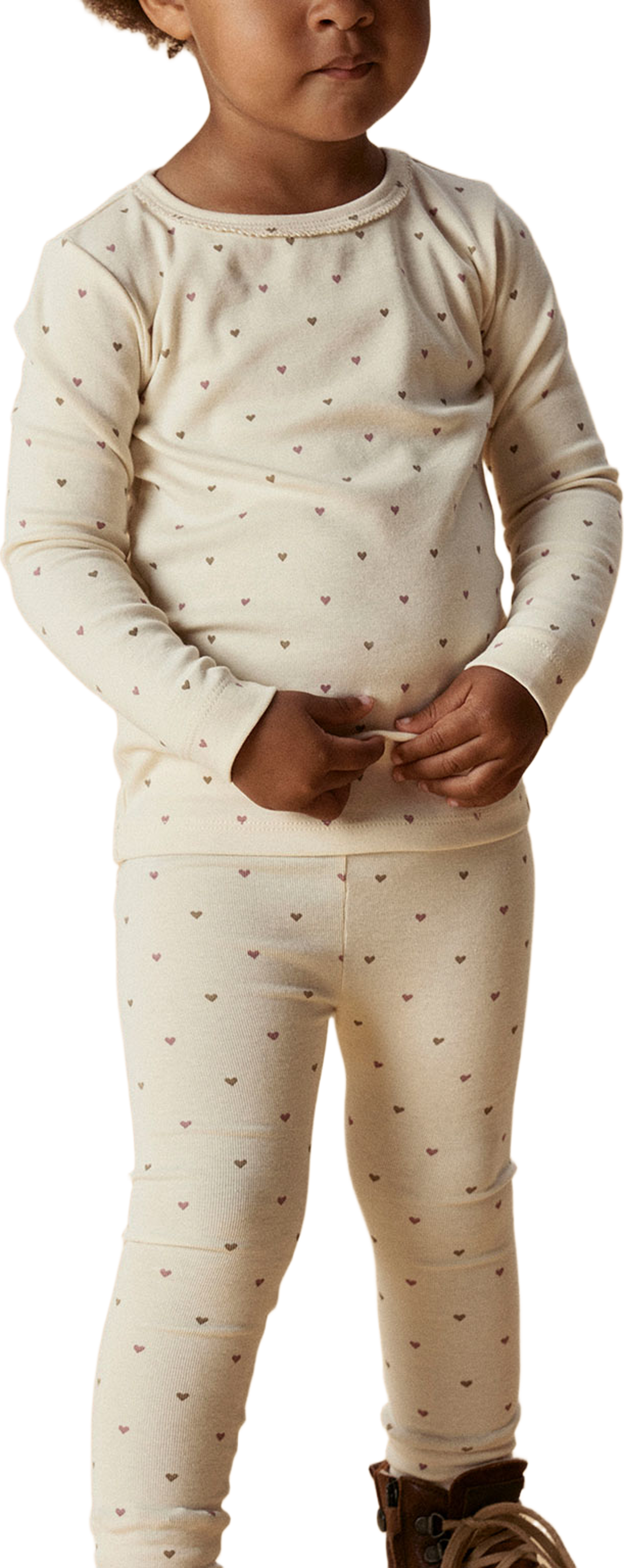 NMFLALO Topp, från Lil'Atelier, i färgen Turtledove Heart. Klicka för att öppna bilden i stort format