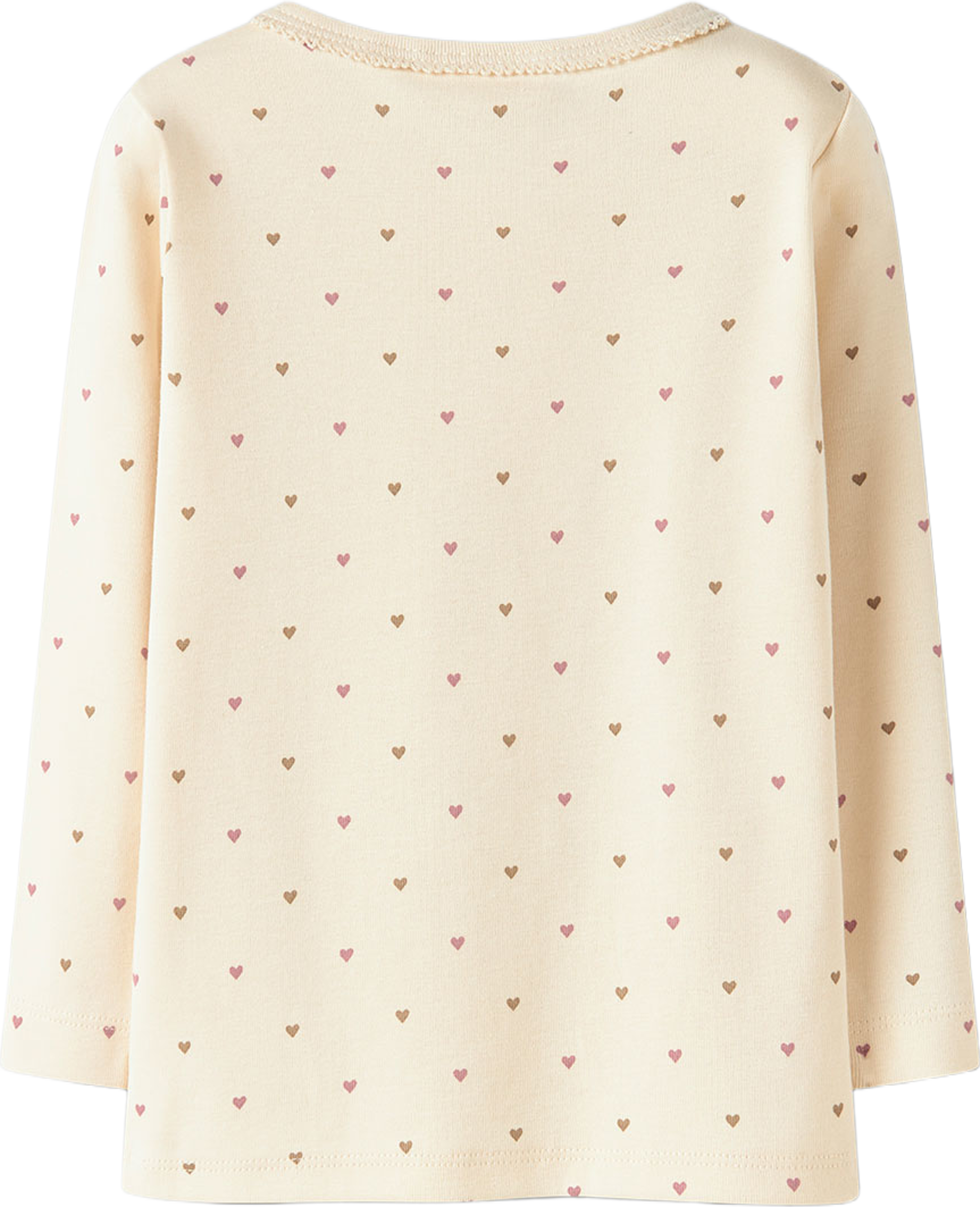 NMFLALO Topp, från Lil'Atelier, i färgen Turtledove Heart. Klicka för att öppna bilden i stort format