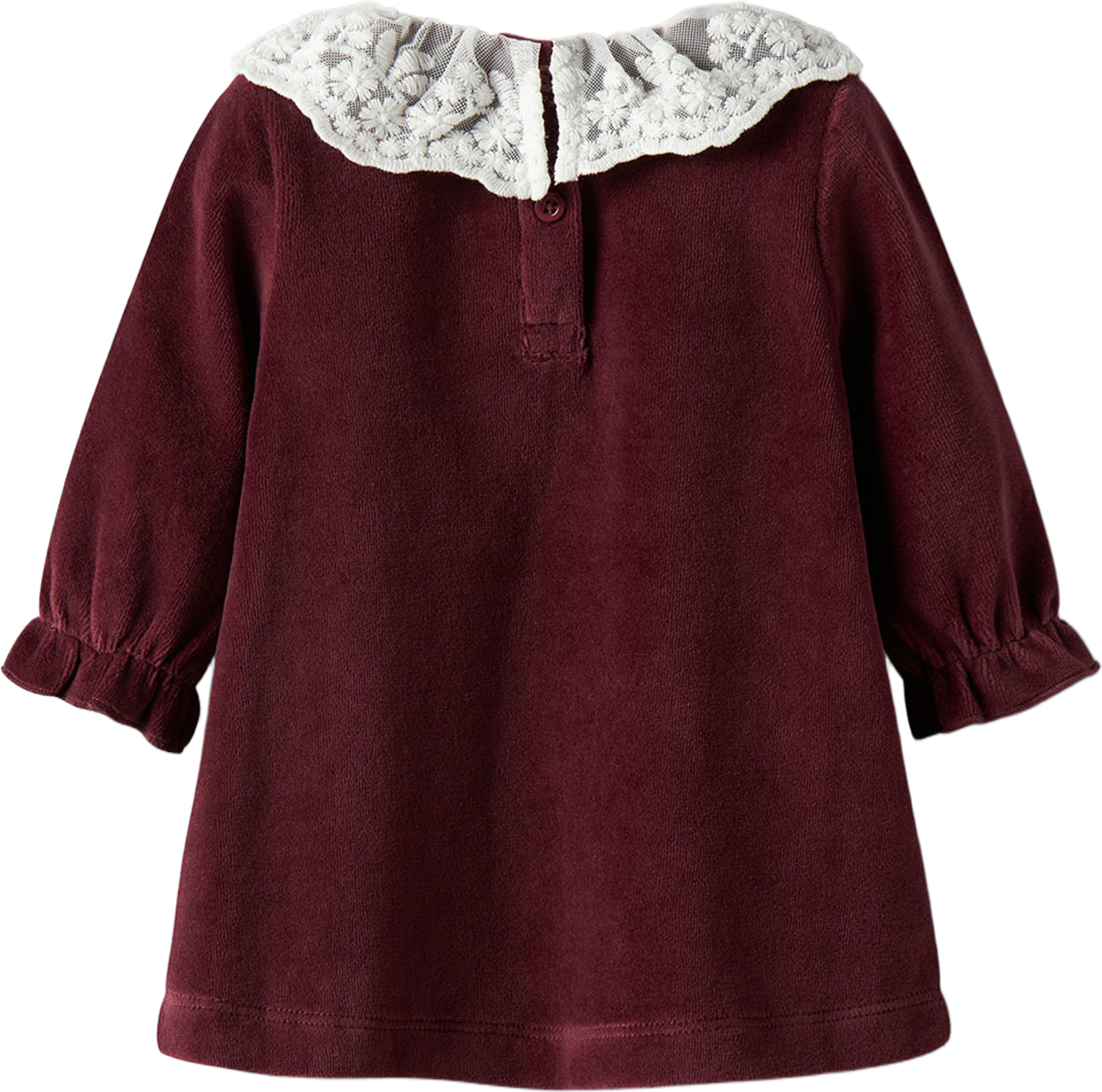 NBFROXY Velour-klänning, från Name It, i färgen Burgundy. Klicka för att öppna bilden i stort format
