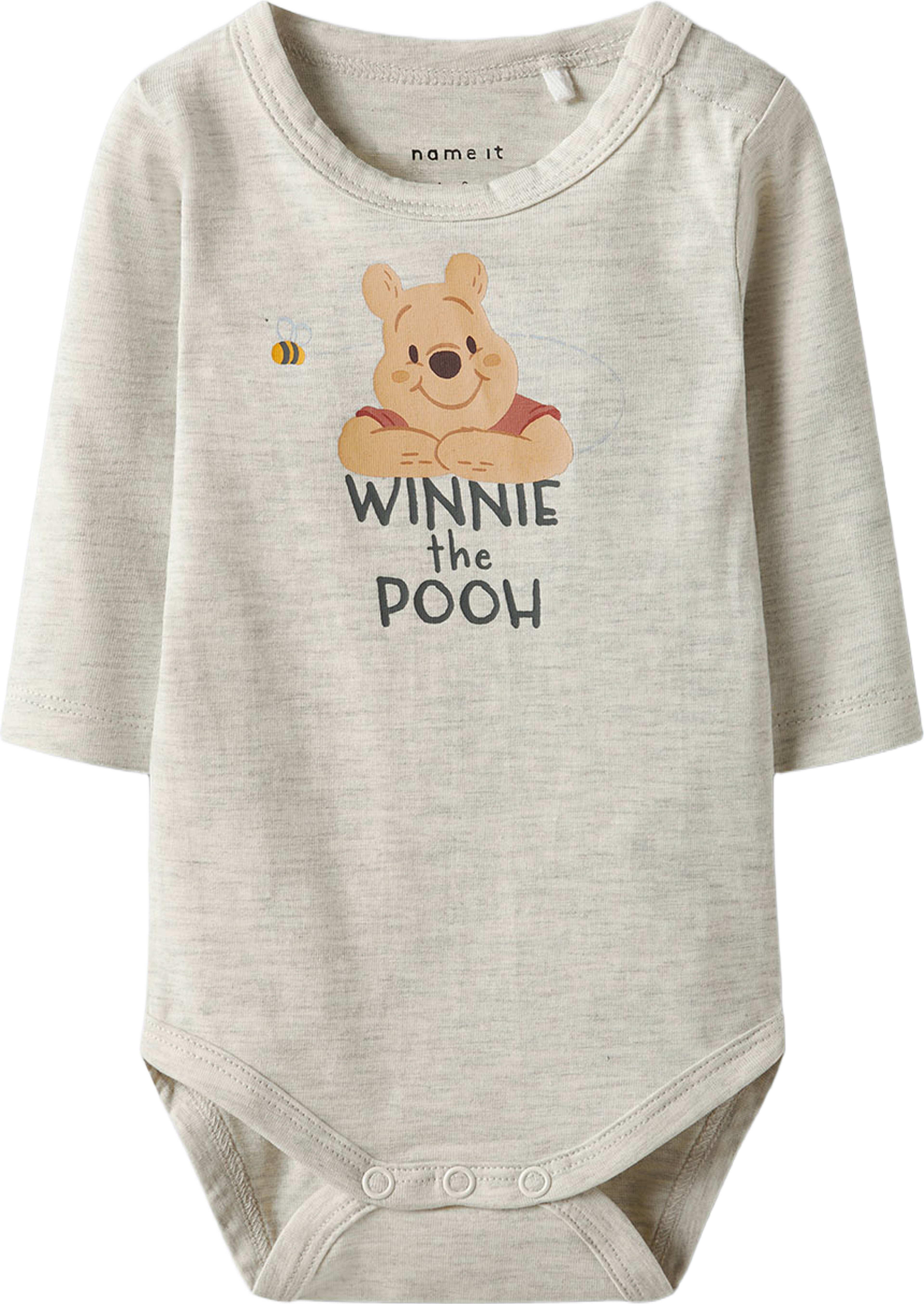 Body POOH, från Name It, i färgen Peyote Melange. Klicka för att öppna bilden i stort format