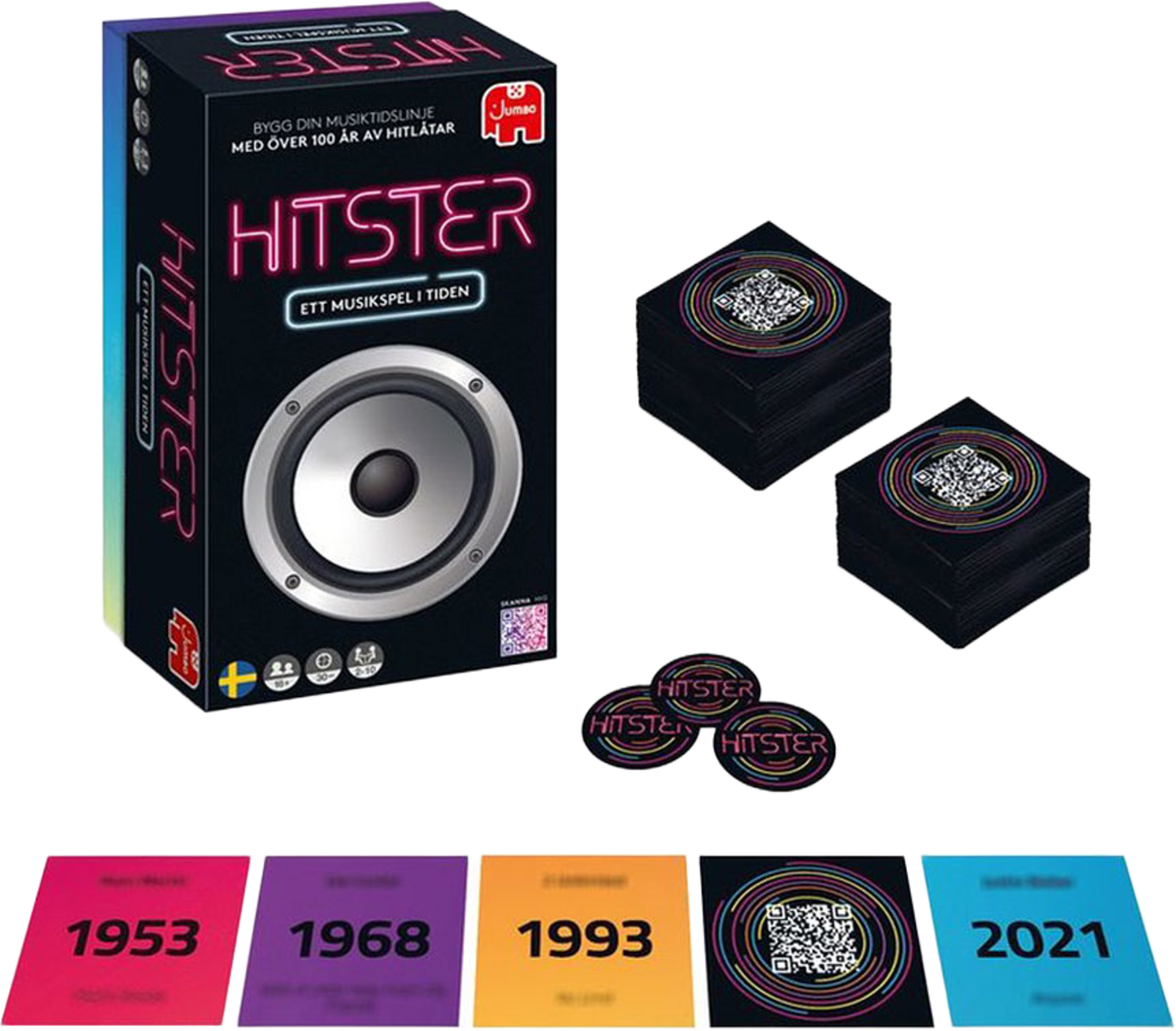 Hitster Original SE, från HITSTER, i färgen Multicolor. Klicka för att öppna bilden i stort format