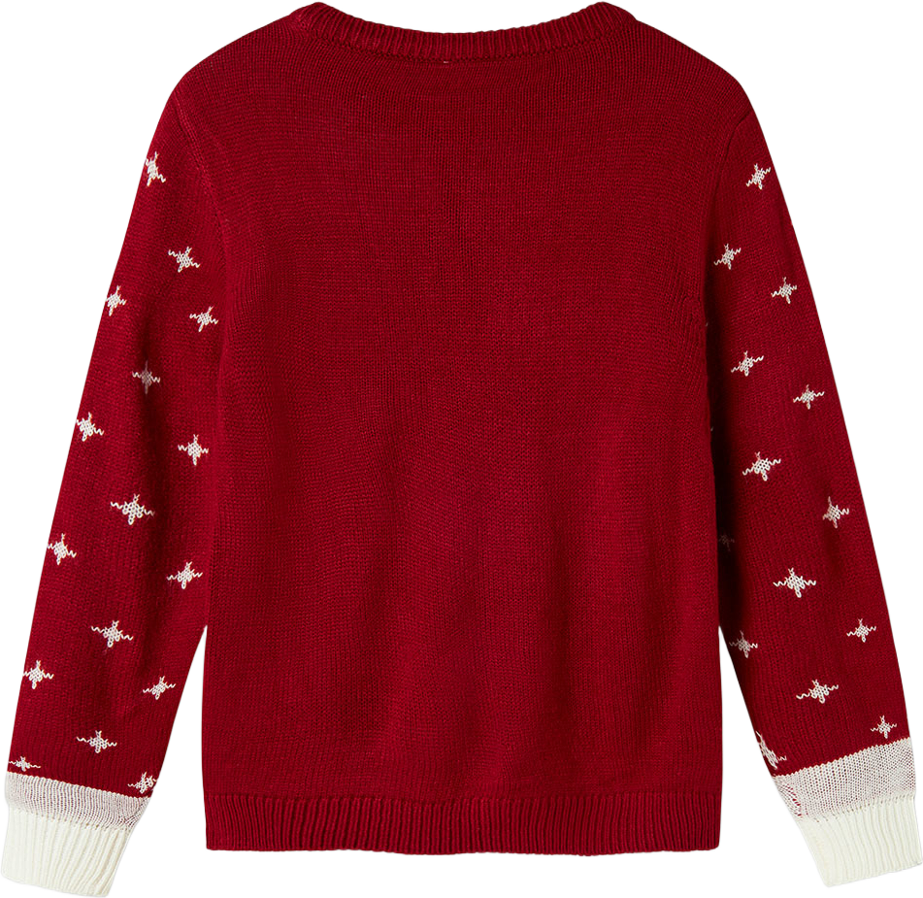 NKNREBO Jultröja, från Name It, i färgen Jester Red. Klicka för att öppna bilden i stort format