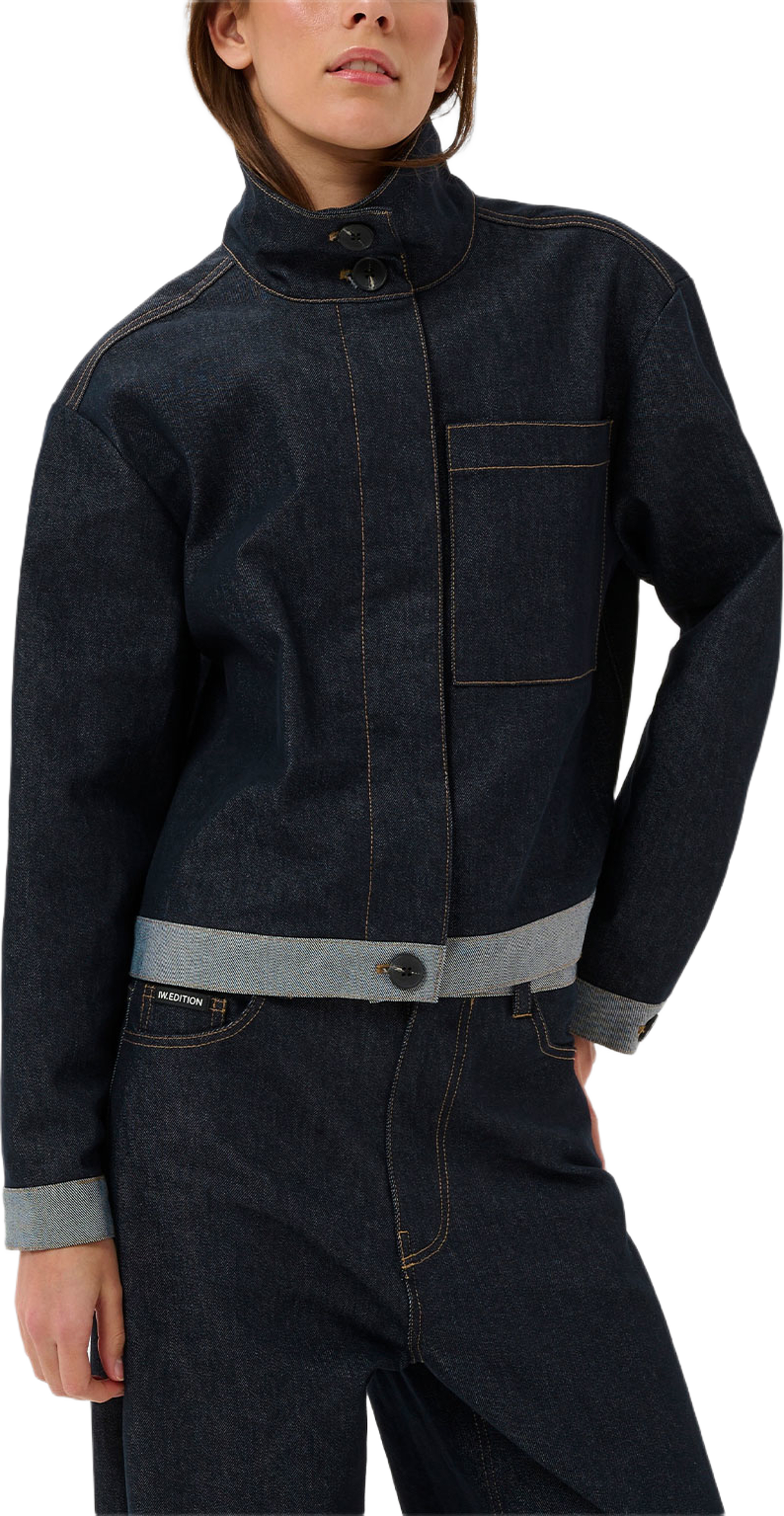 DEIRDRAIW JACKET, från Inwear, i färgen Dark Blue Denim. Klicka för att öppna bilden i stort format
