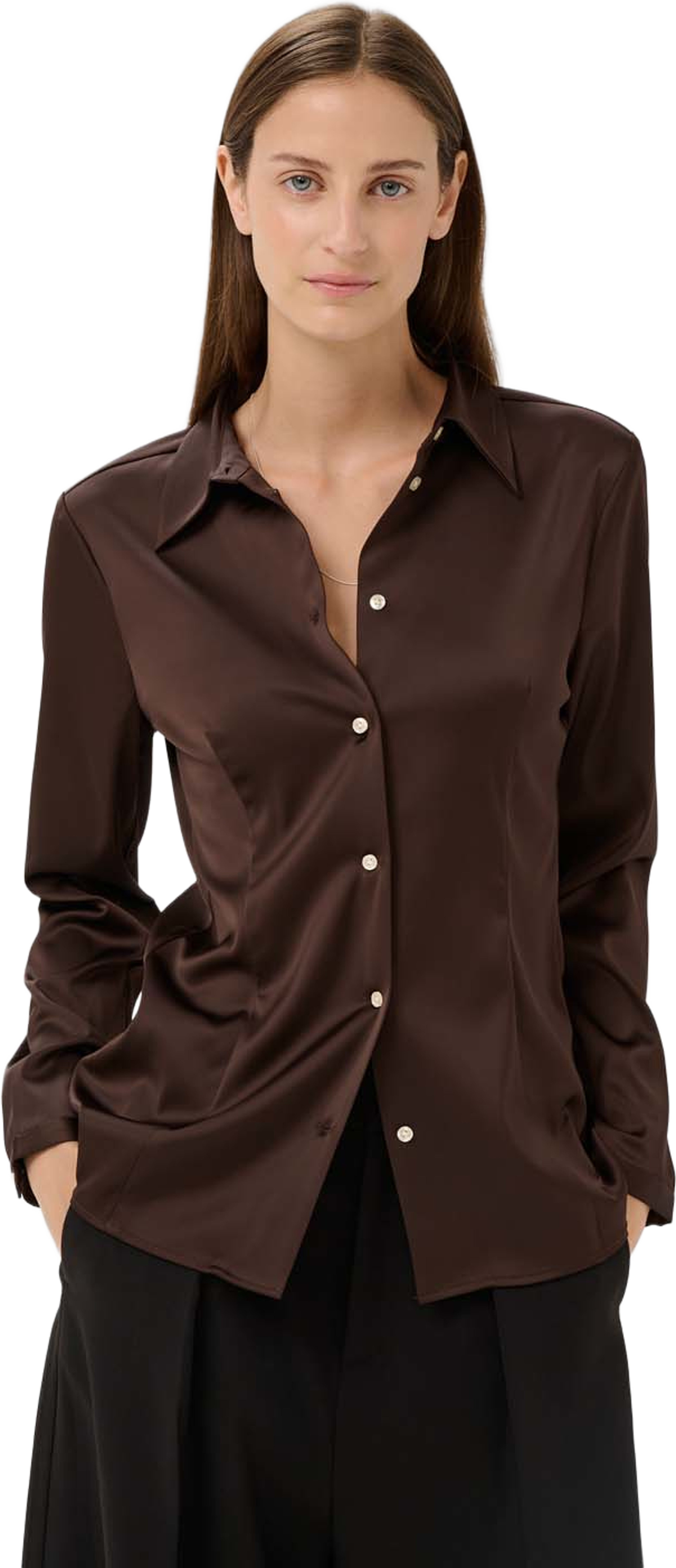 LAKEIW SHIRT, från Inwear, i färgen Coffee Bean. Klicka för att öppna bilden i stort format