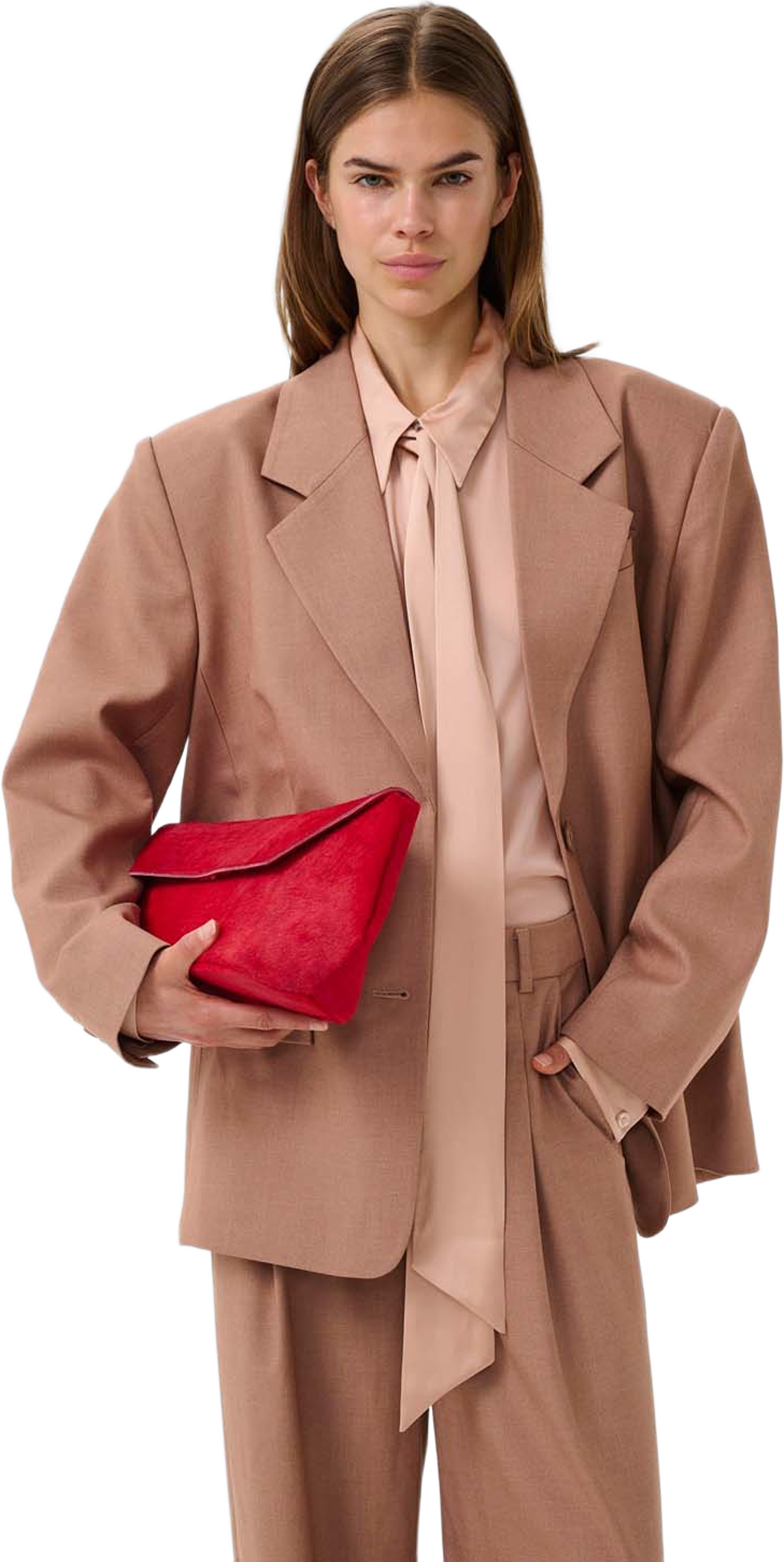 GZpaula OZ blazer, från Gestuz, i färgen Burnt Marple Sugar Melange. Klicka för att öppna bilden i stort format