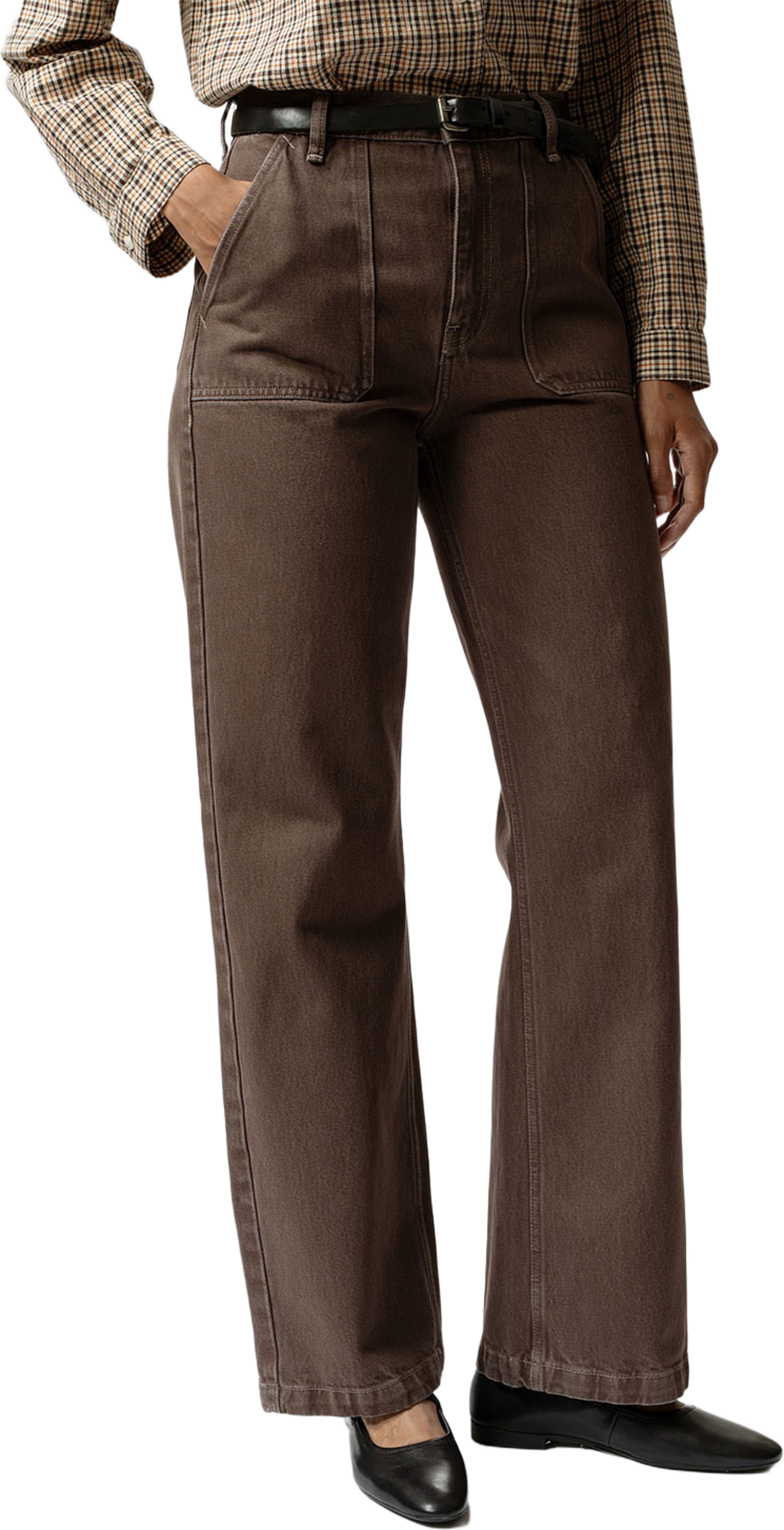 Asta Workwear Pants Brown, från Nudie Jeans, i färgen Brown. Klicka för att öppna bilden i stort format