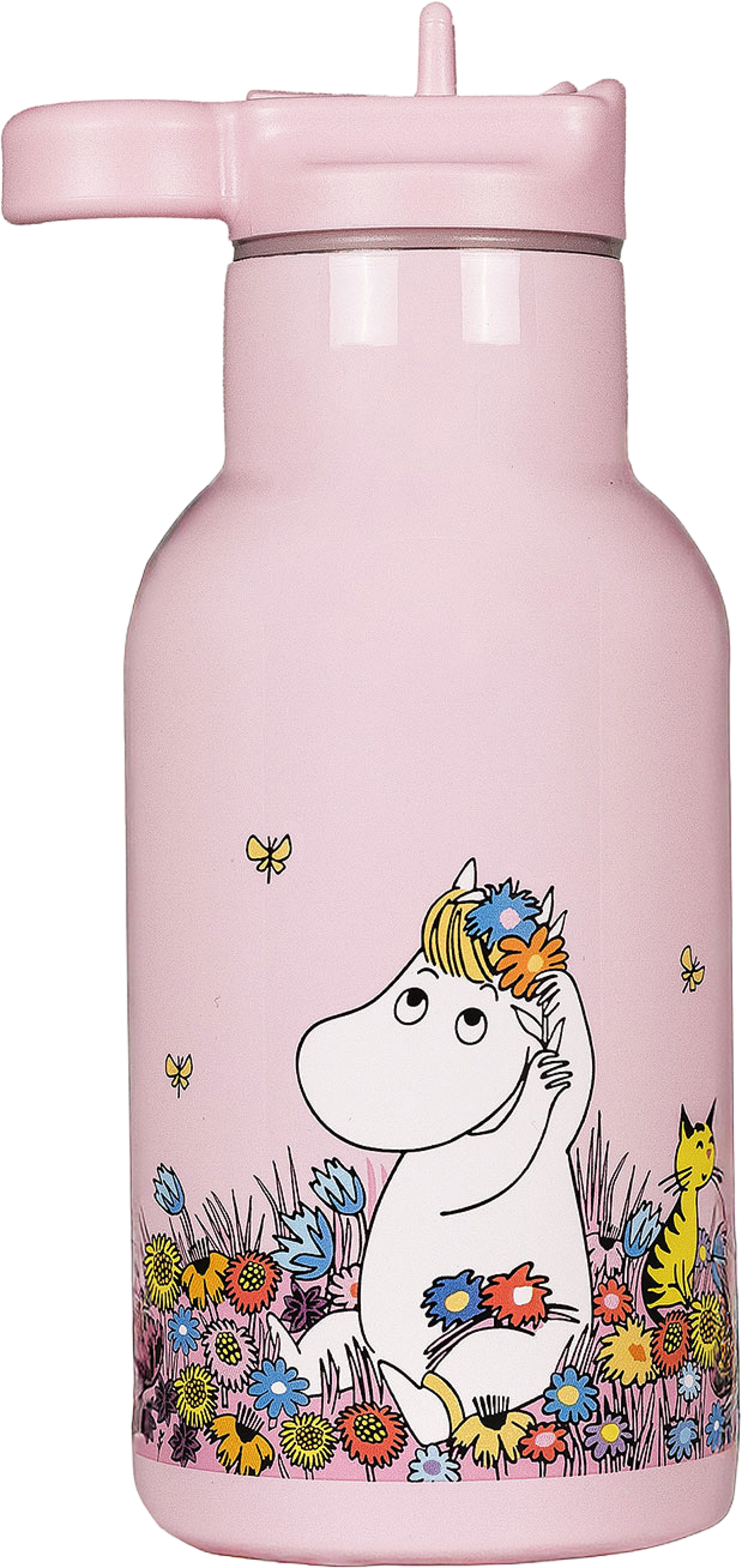 Mumin Äng, Vattenflaska, rosa, från Mumin, i färgen Pink. Klicka för att öppna bilden i stort format