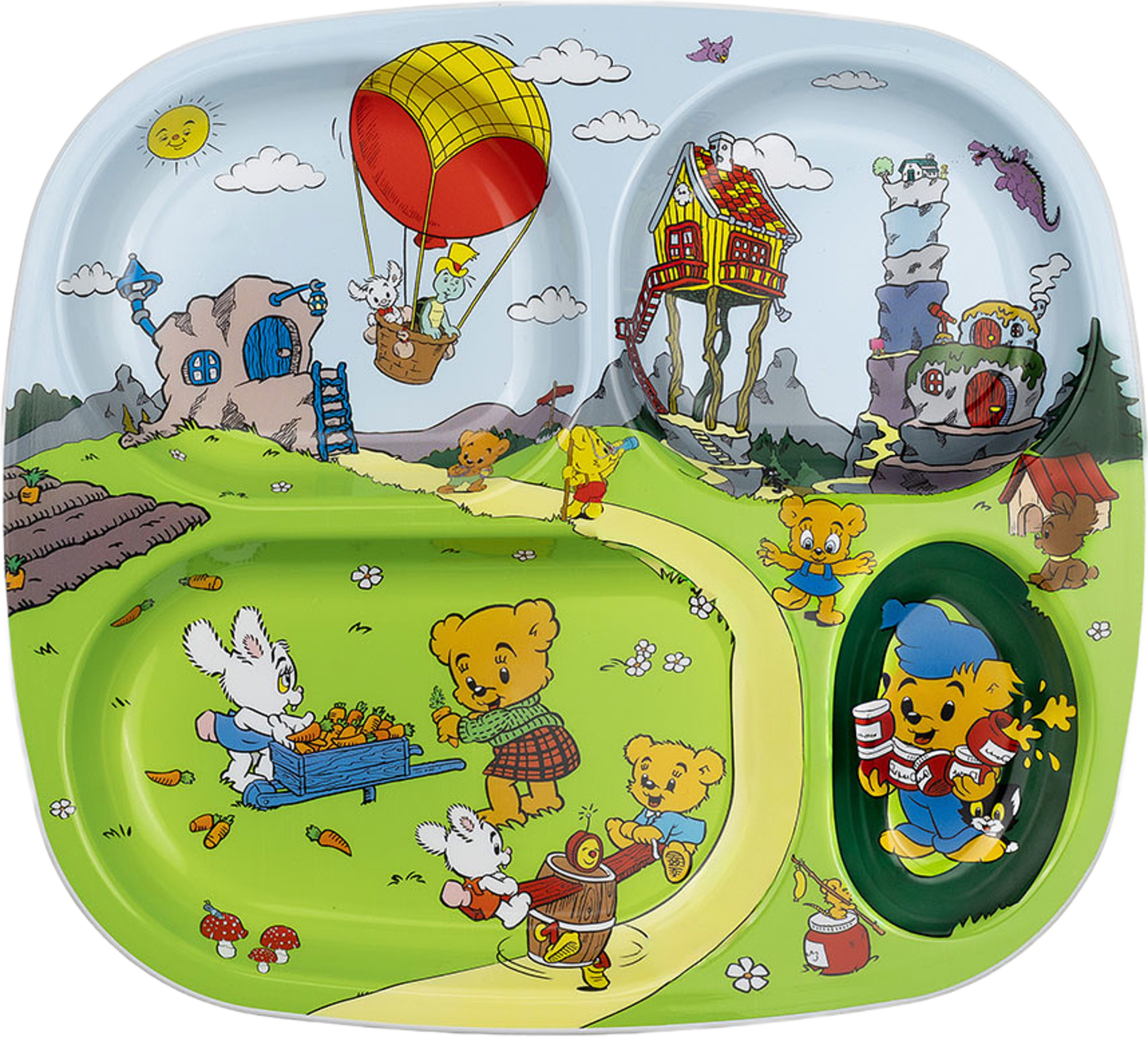 Bamse Motiv, Facktallrik, från BAMSE, i färgen Multi. Klicka för att öppna bilden i stort format