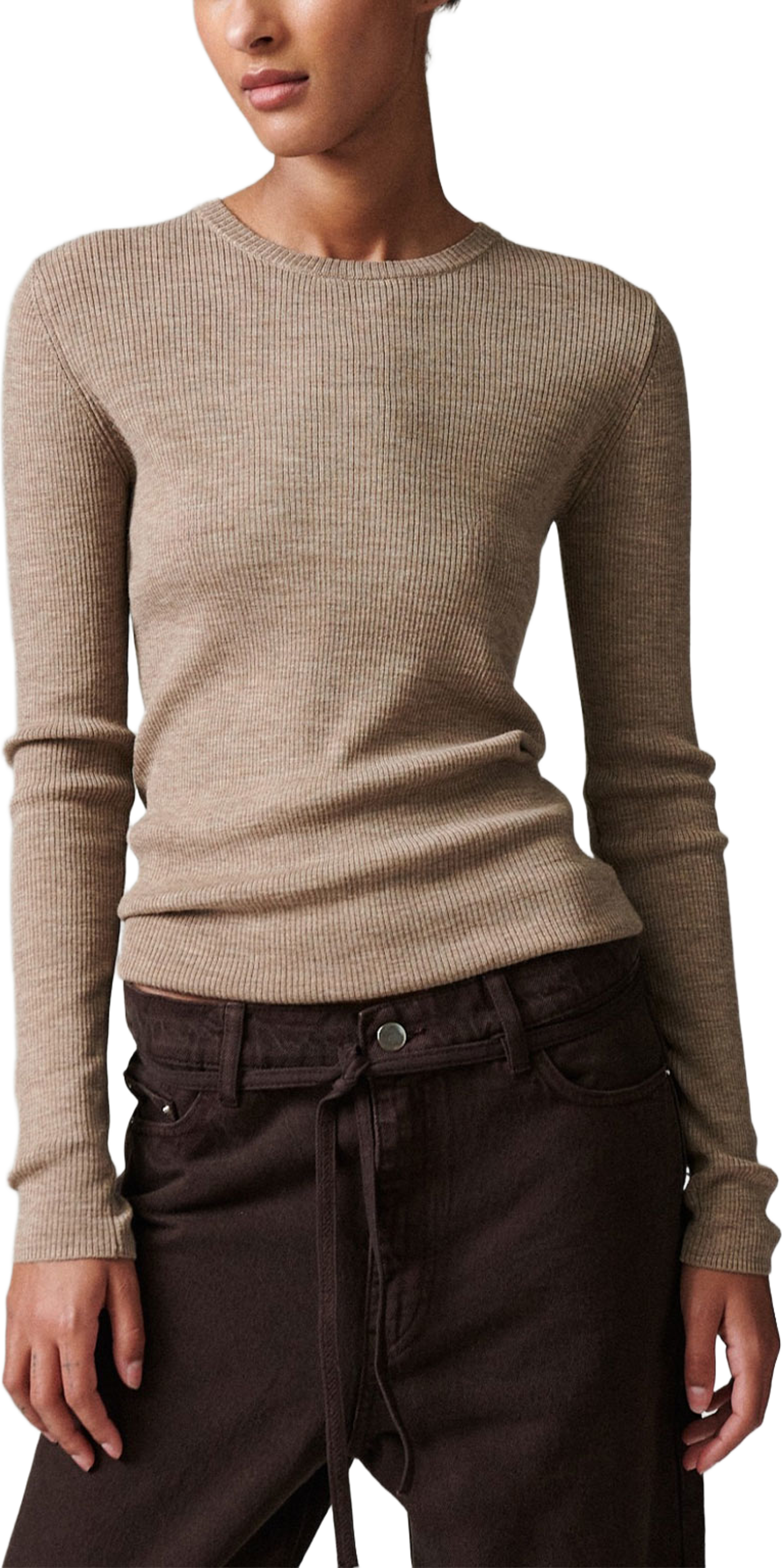 Mariana - Daily Elements Top, från DAY Birger et Mikkelsen, i färgen Beige Melange. Klicka för att öppna bilden i stort format