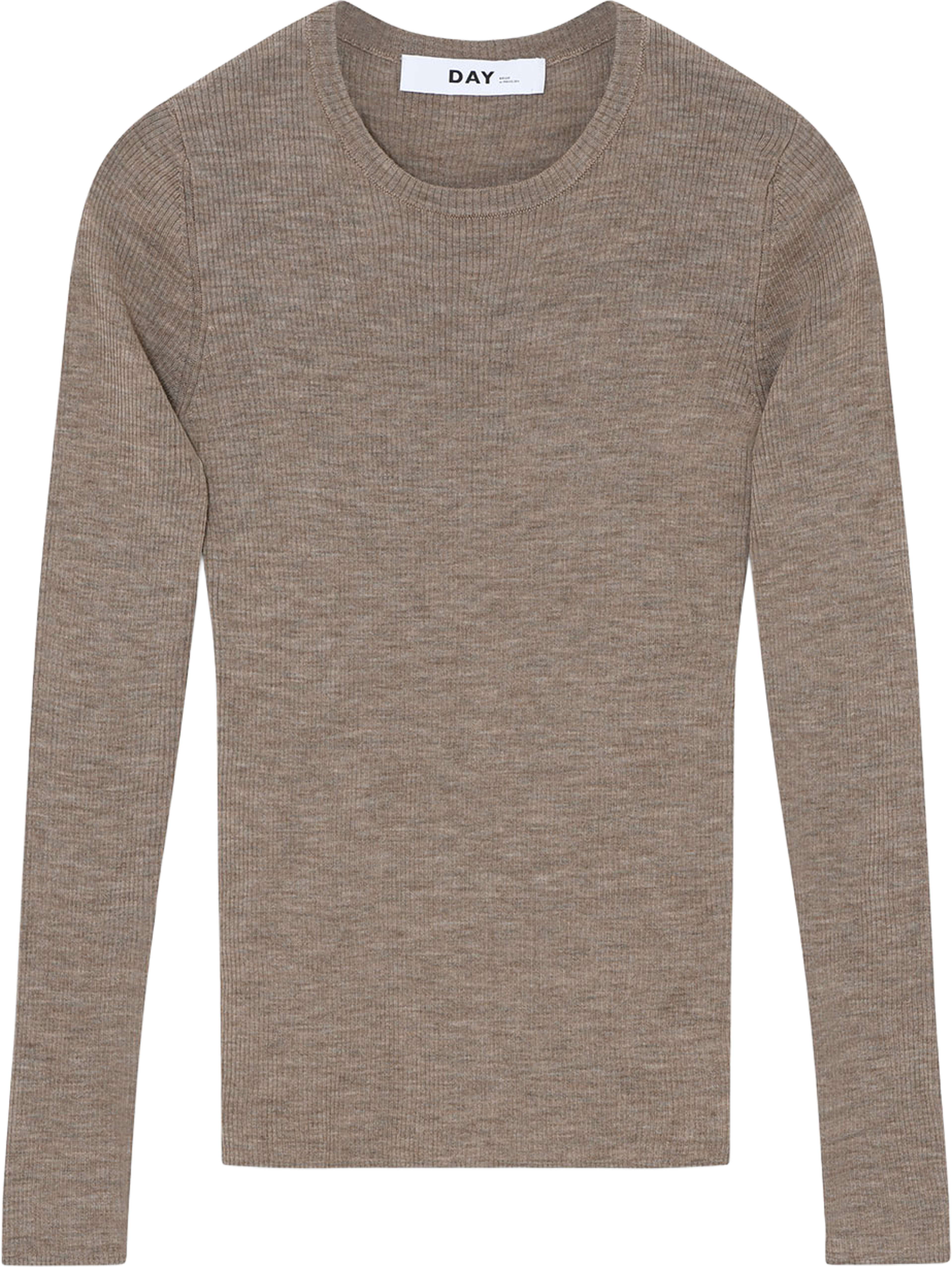 Mariana - Daily Elements Top, från DAY Birger et Mikkelsen, i färgen Beige Melange. Klicka för att öppna bilden i stort format