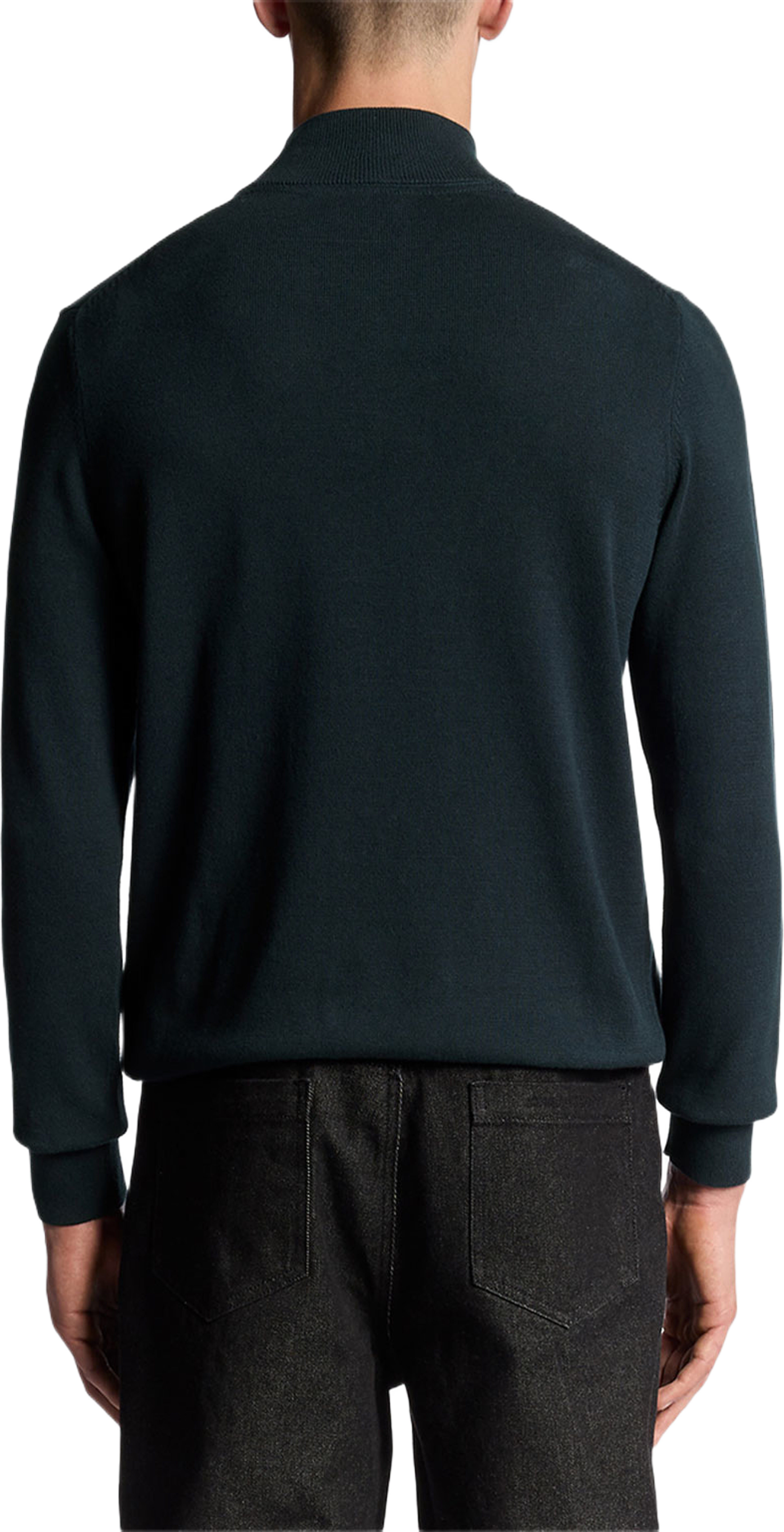 Cotton Quarter Zip Jumper, från Lyle & Scott, i färgen Dark Navy. Klicka för att öppna bilden i stort format