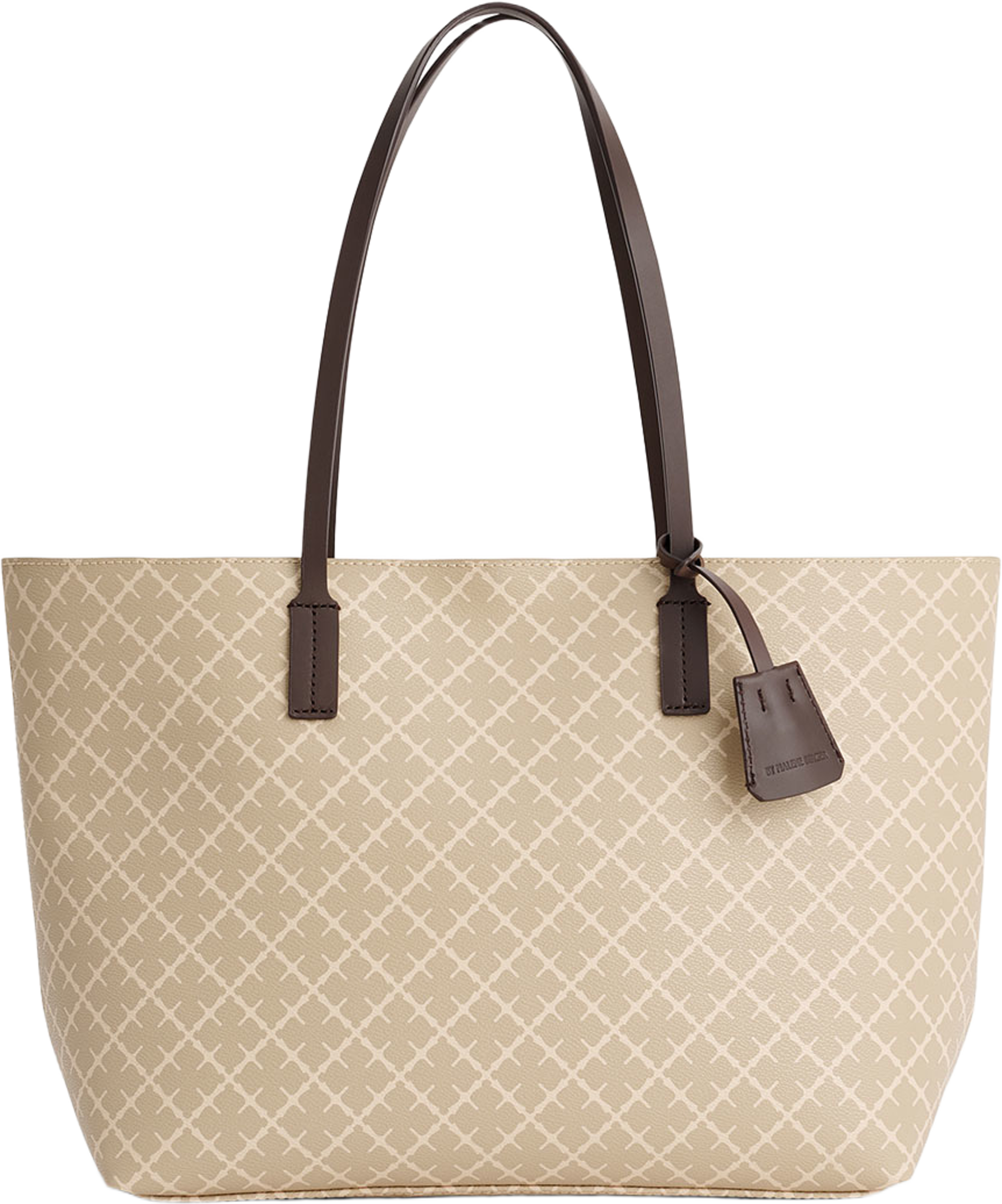 Abigail mönstrad toteväska, från By Malene Birger, i färgen Feather. Klicka för att öppna bilden i stort format