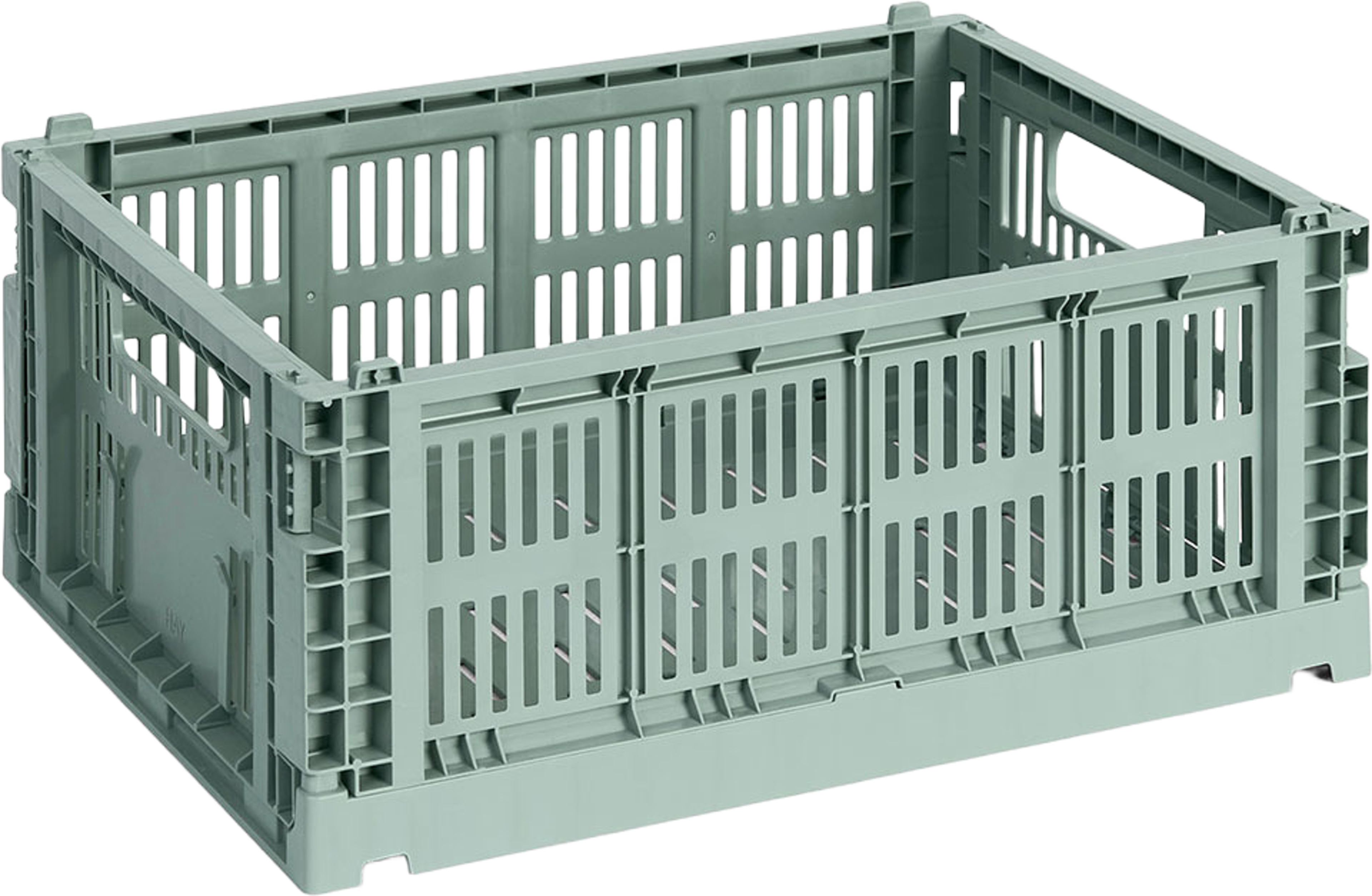 HAY Colour Crate Medium Sage green, från HAY, i färgen Sage Green. Klicka för att öppna bilden i stort format